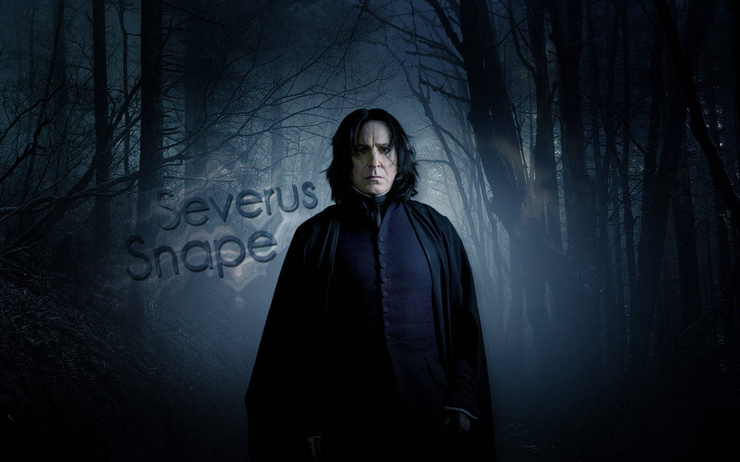 Severus Snape Dark Forest Background