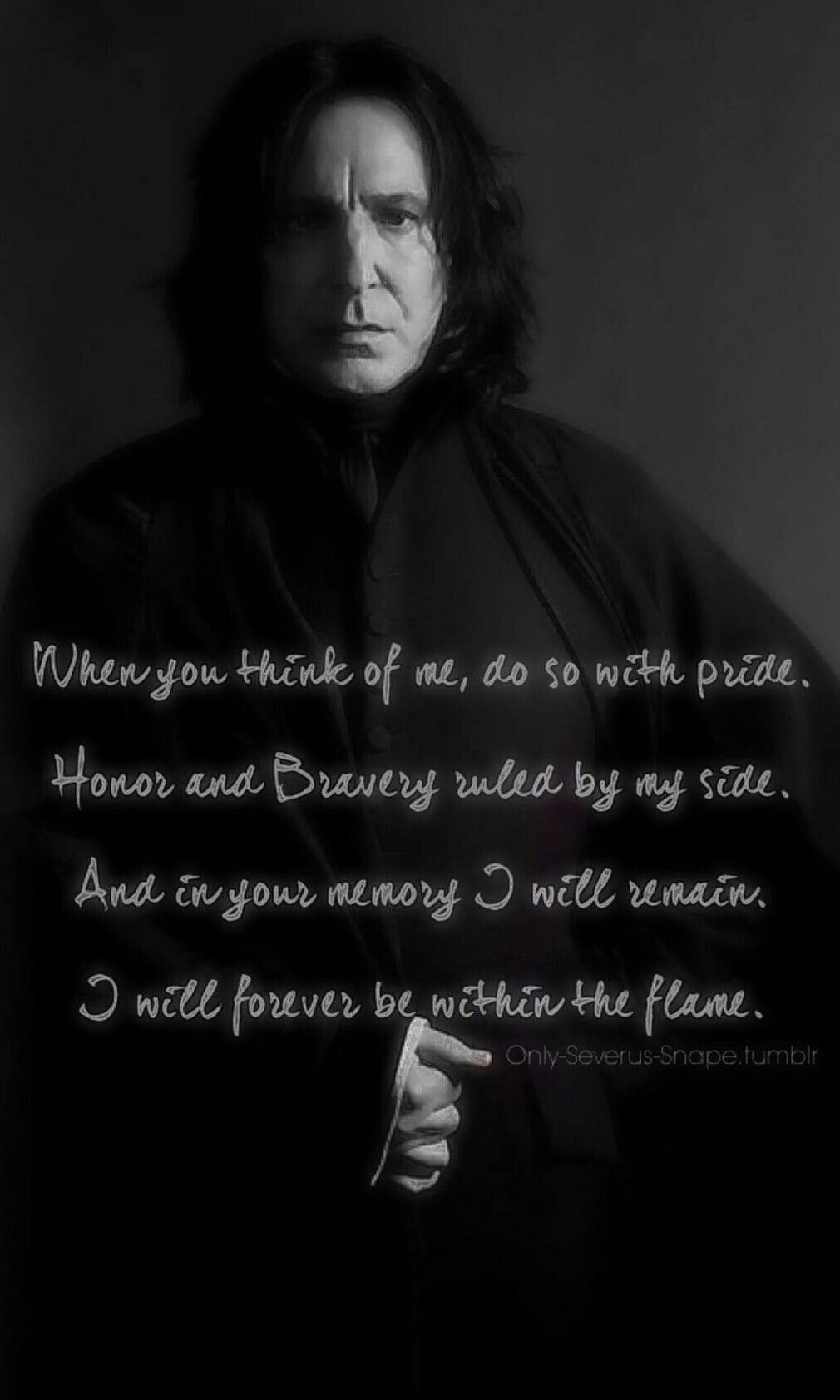 Severus Snape Long Quote Background