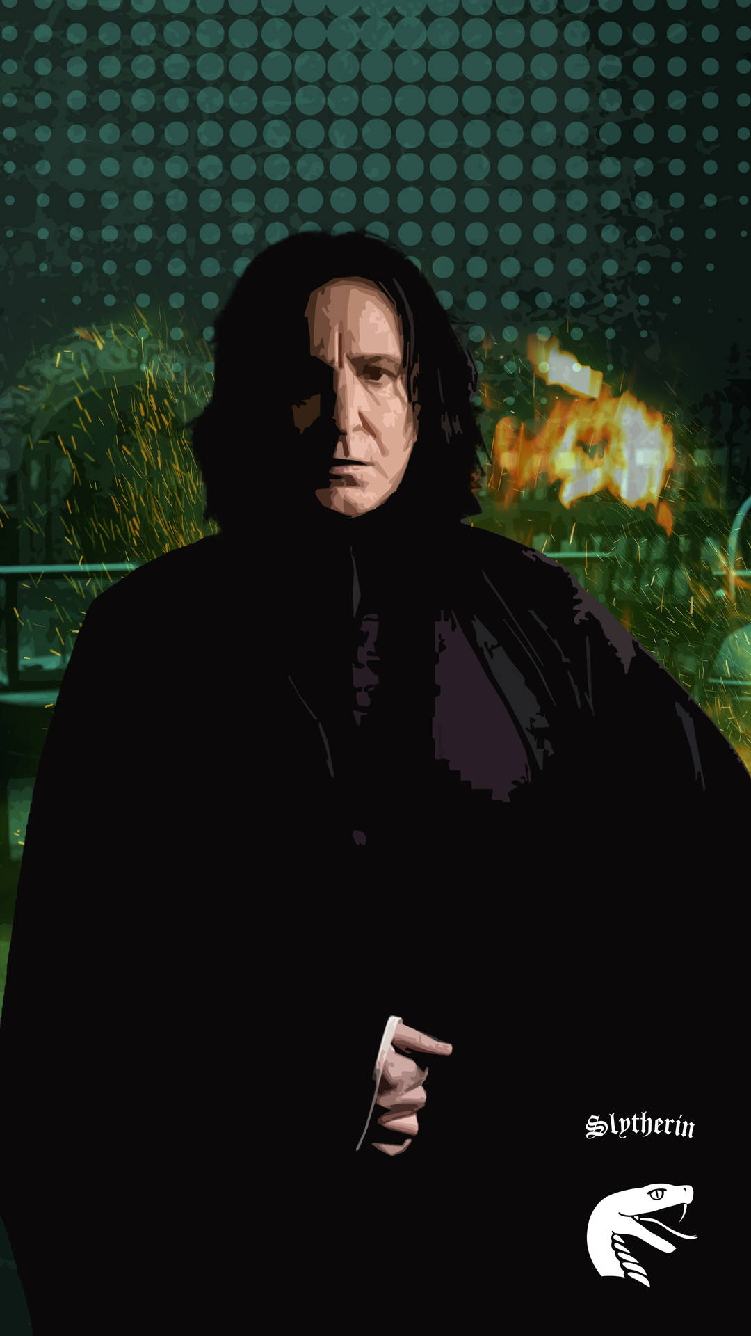 Severus Snape Slytherin Hogwarts Aesthetic Background