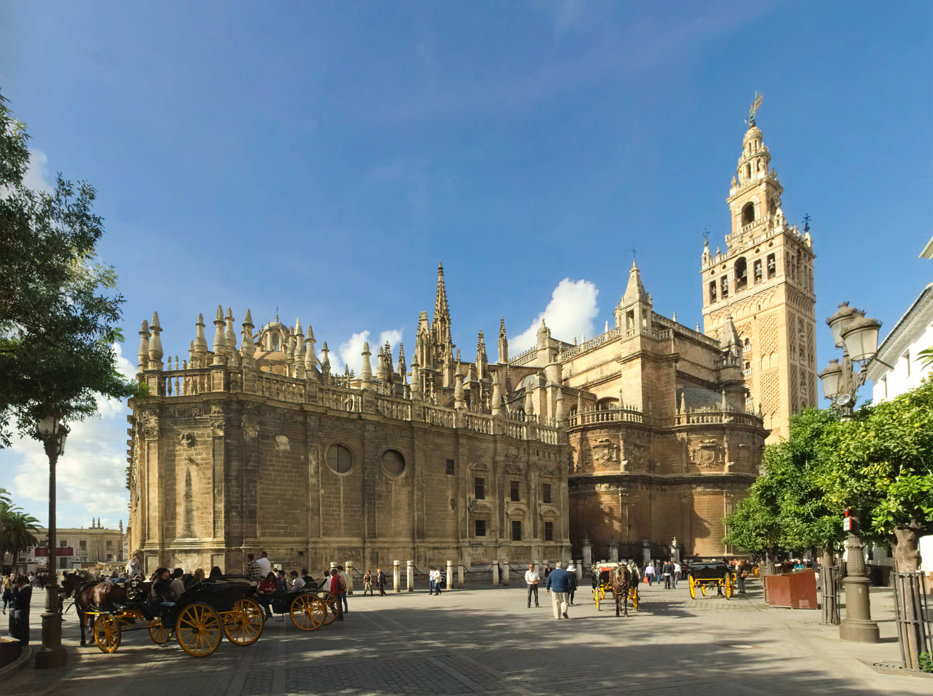 Seville Cathedral Church Background