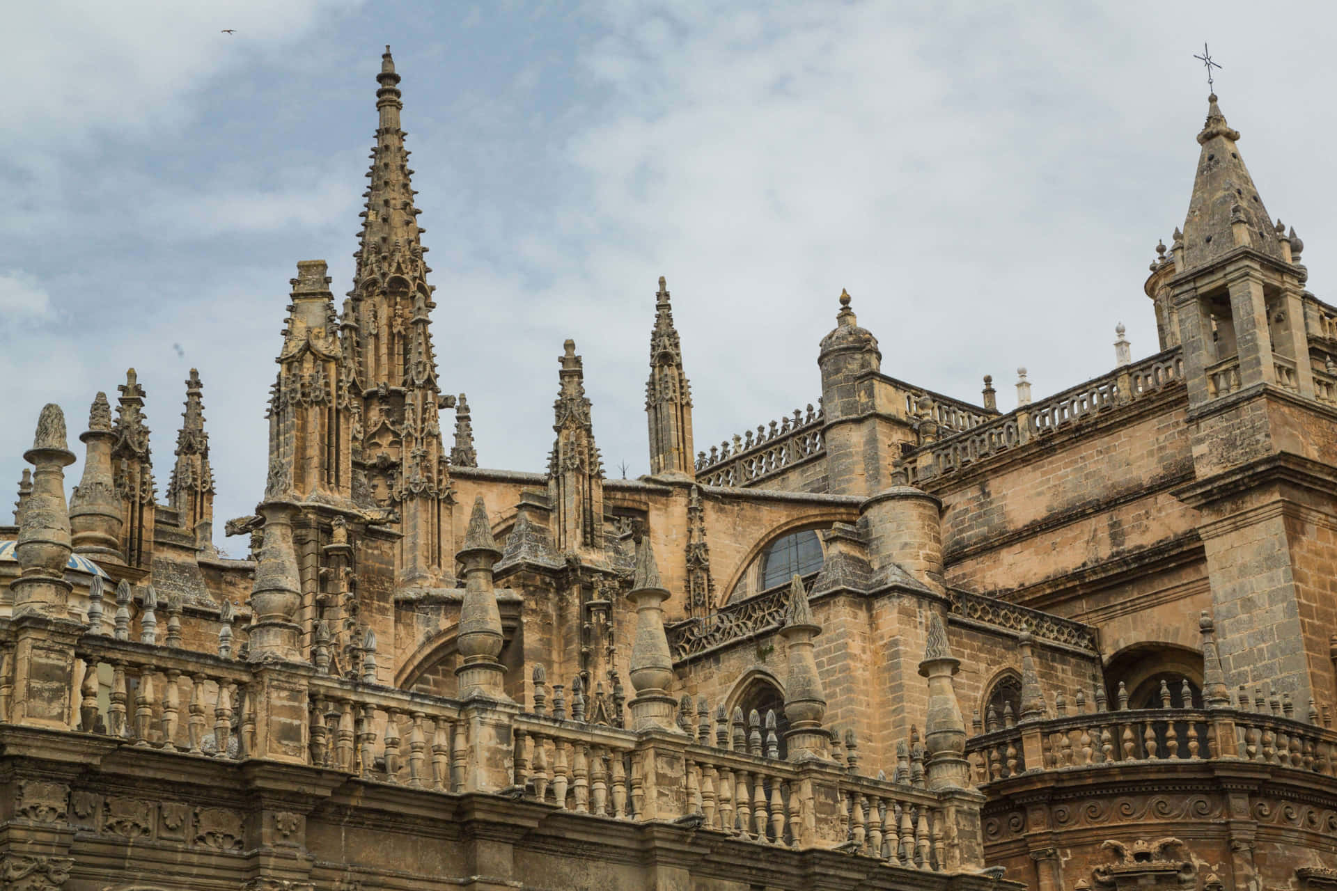 Seville Cathedral In Seville Spain Background