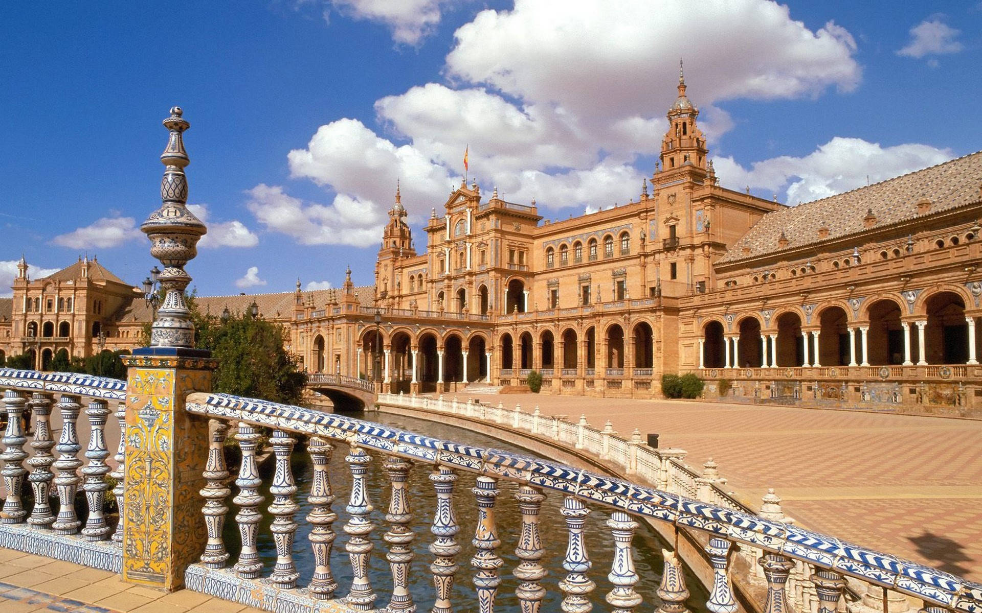 Seville City Palace Background