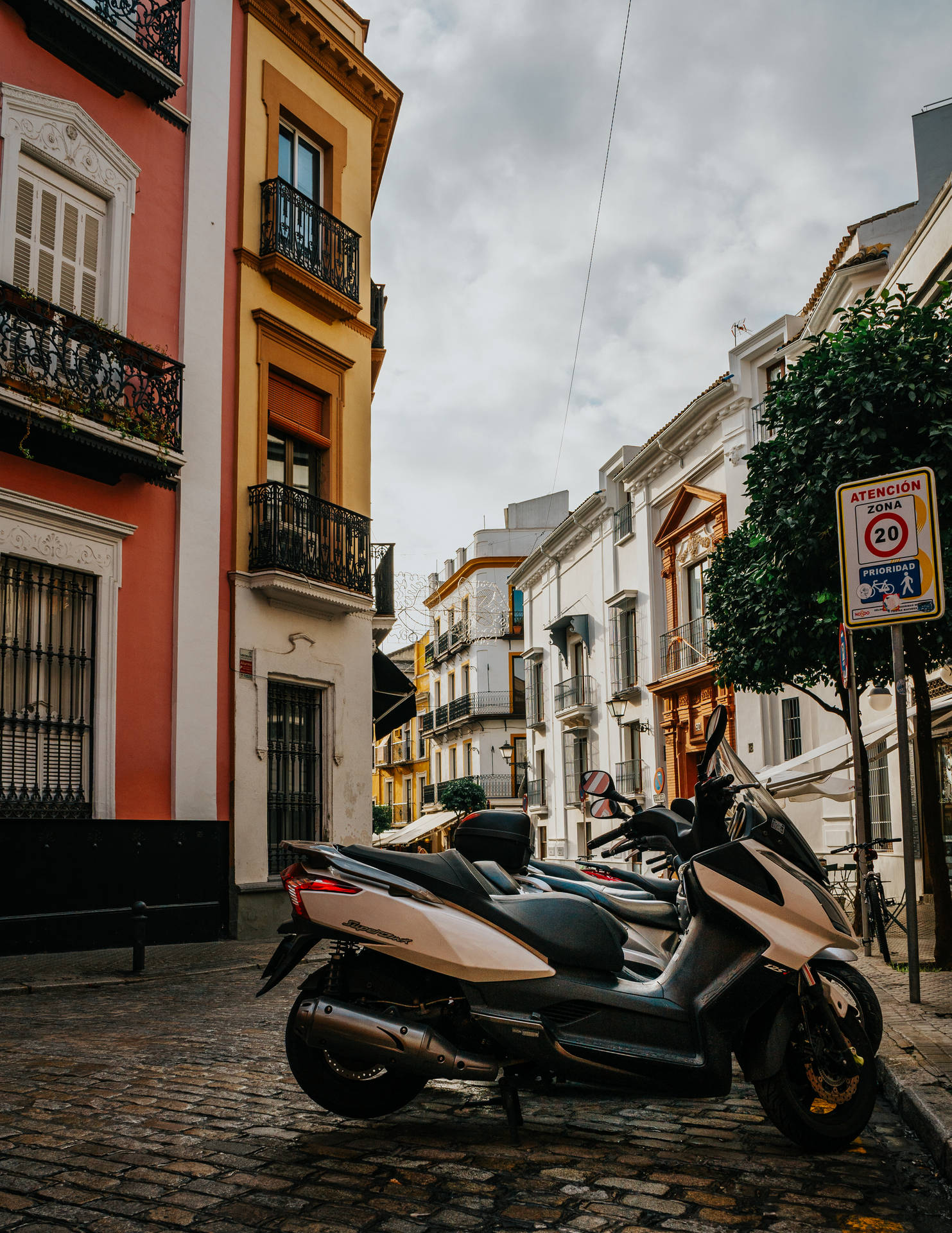 Seville Parked Scooter