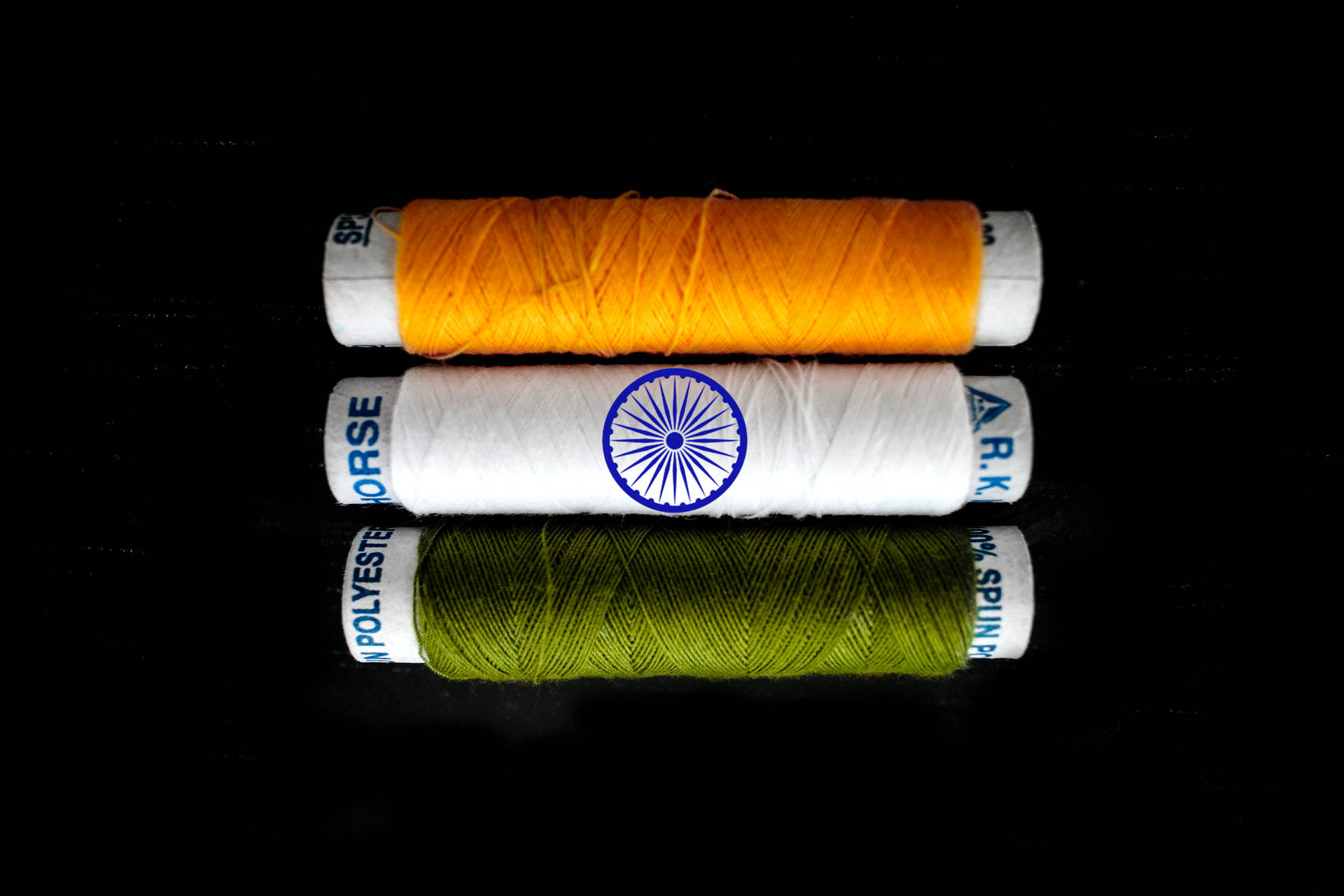Sewing Threads Indian Flag 4k