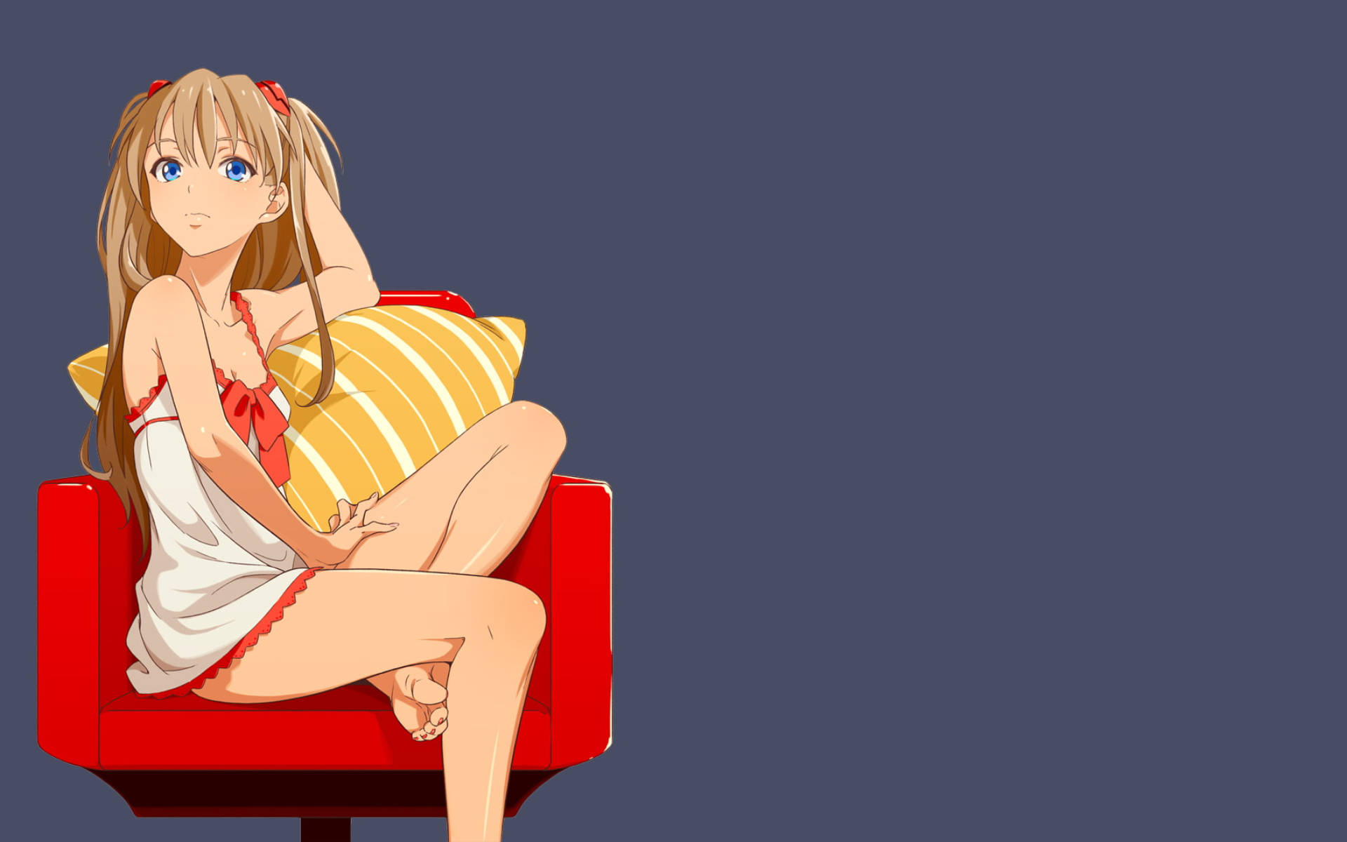 Sexy Anime Asuka Fanart Background