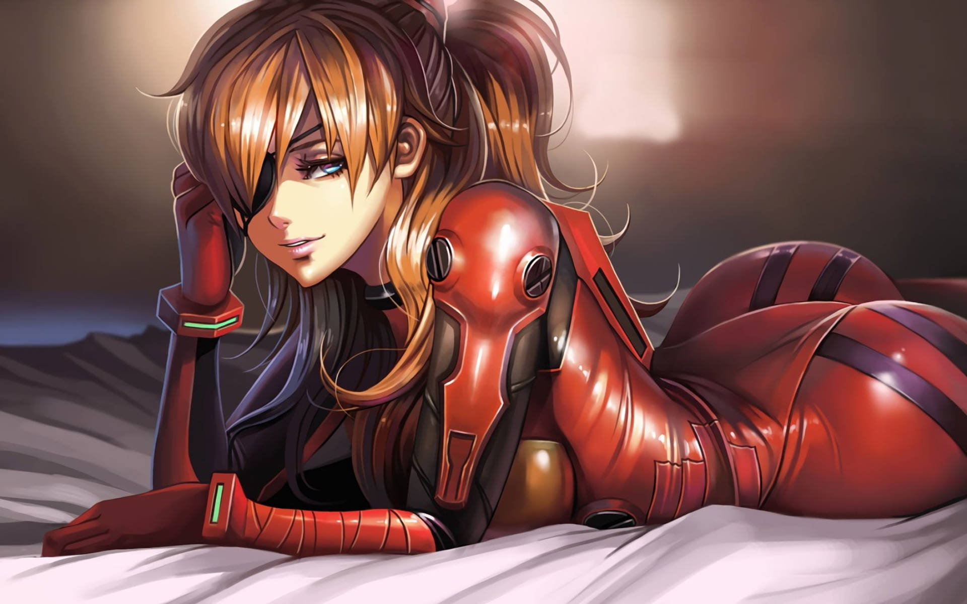 Sexy Anime Girl Asuka Background