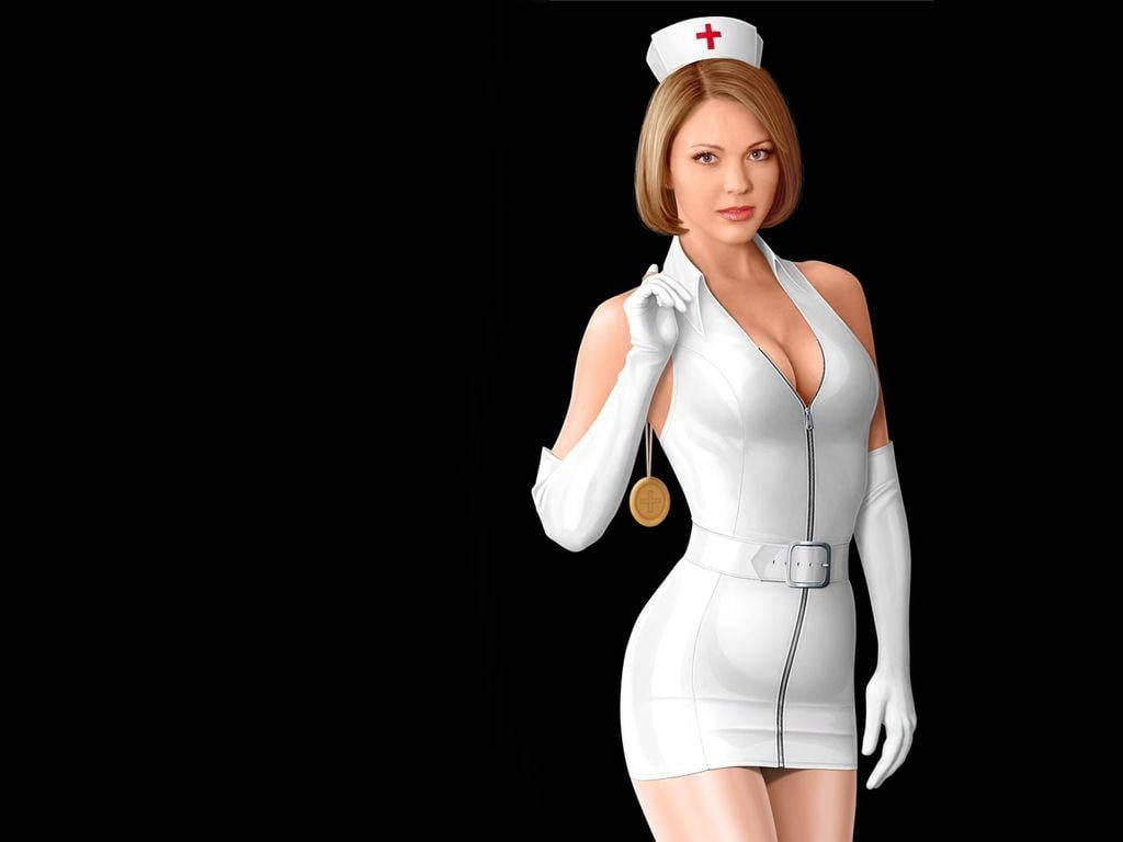 Sexy Hot Female Nurse Background