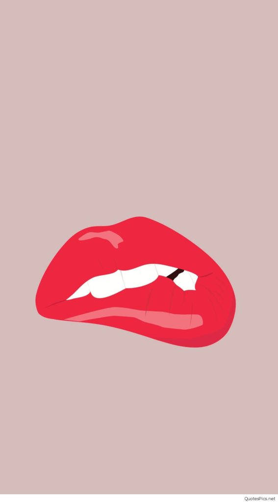 Sexy Lips Girly Lock Screen Iphone Background