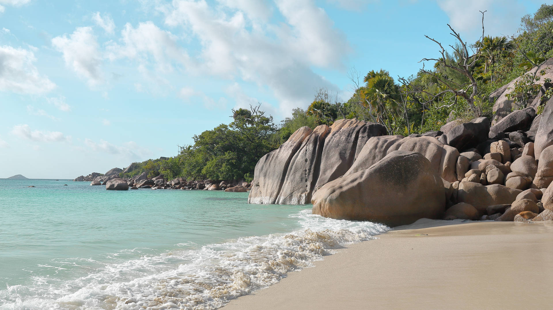 Seychelles Best Praslin Beach Background