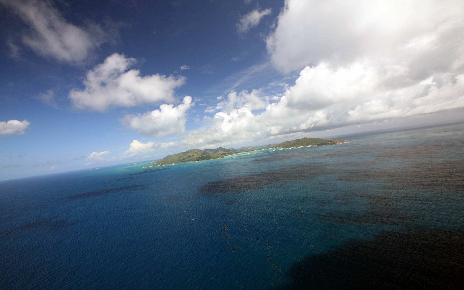 Seychelles Island Skyline Background