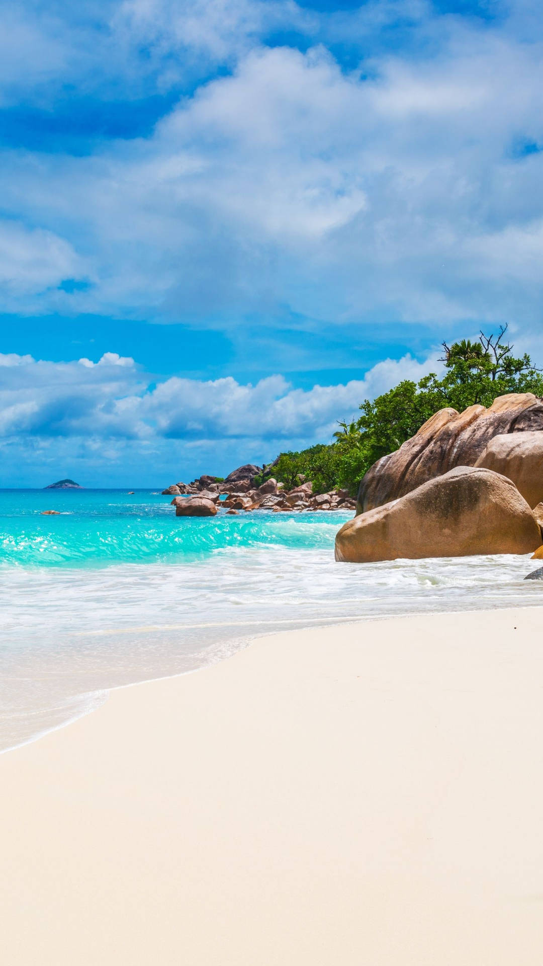 Seychelles Paradise Beach Iphone Background