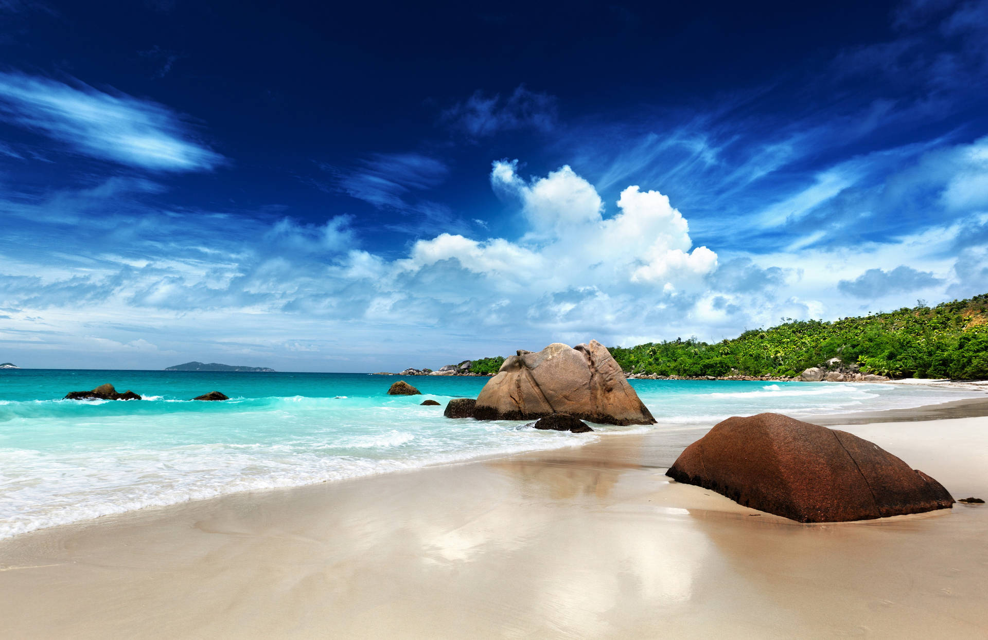 Seychelles Praslin Island Background
