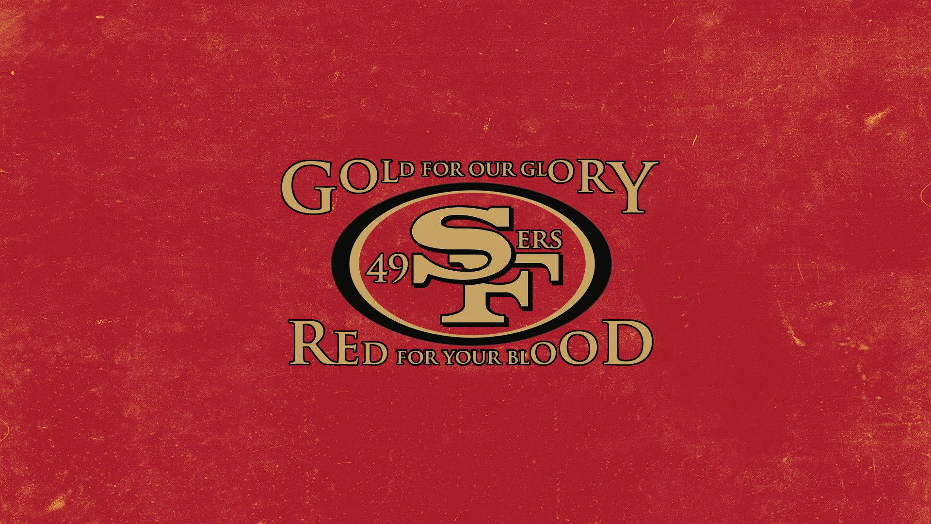 Sf 49ers Logo And Quote Background