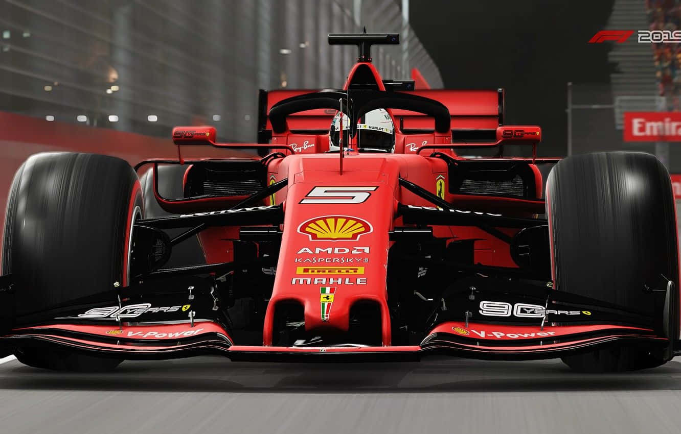 Sf90 Ferrari F1 2019 Close Up Shot Background