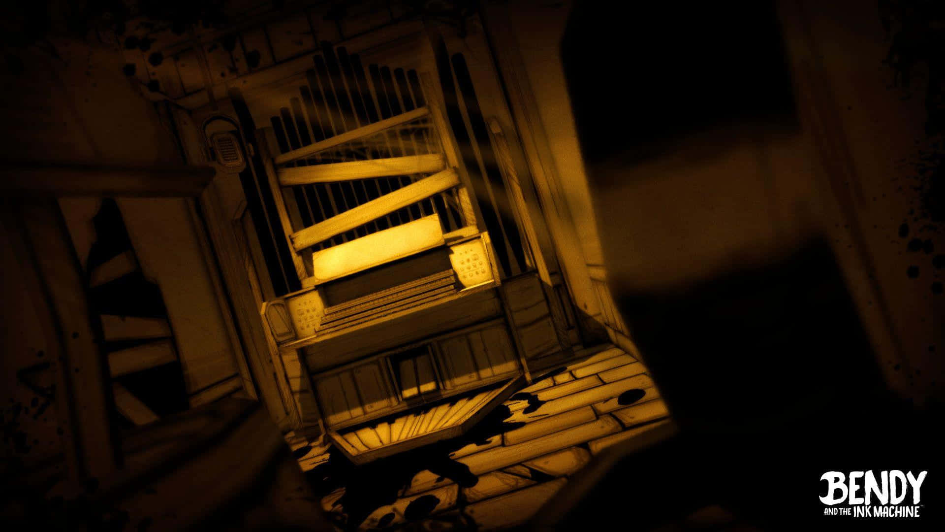 Shabby Dark Room From Bendy And The Ink Machine Background