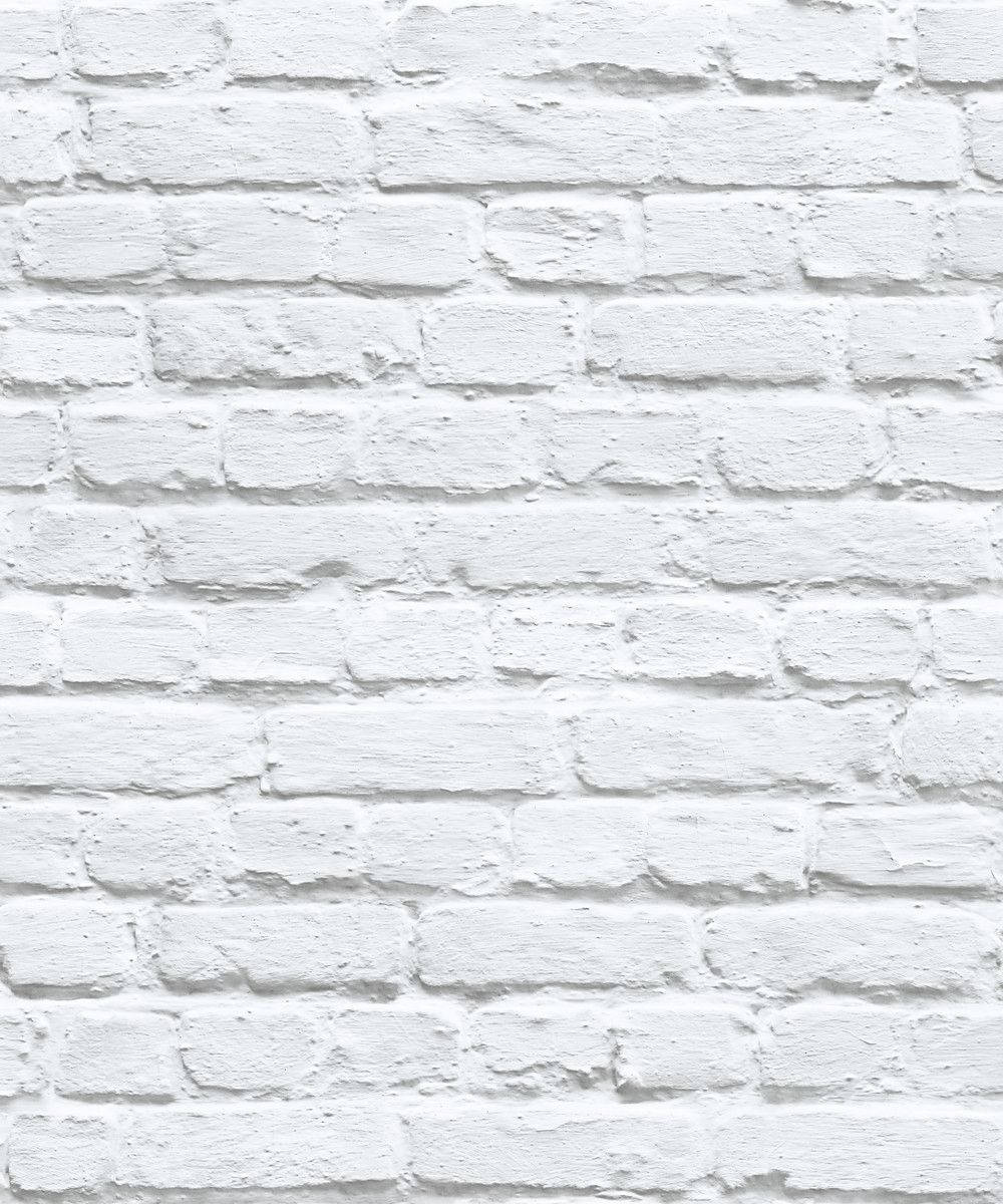 Shabby Painted White Brick Wall