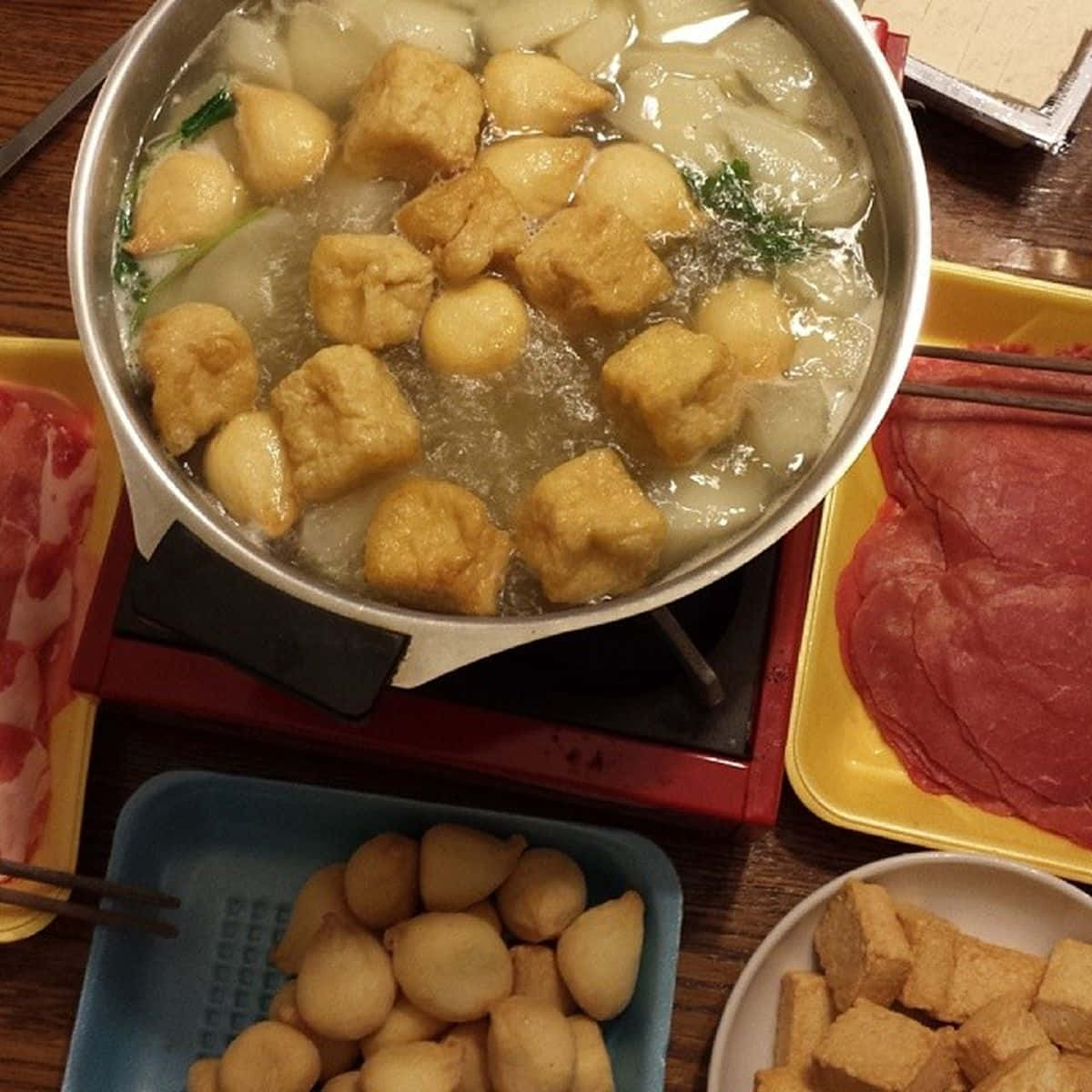 Shabu-shabu In A Pot Background