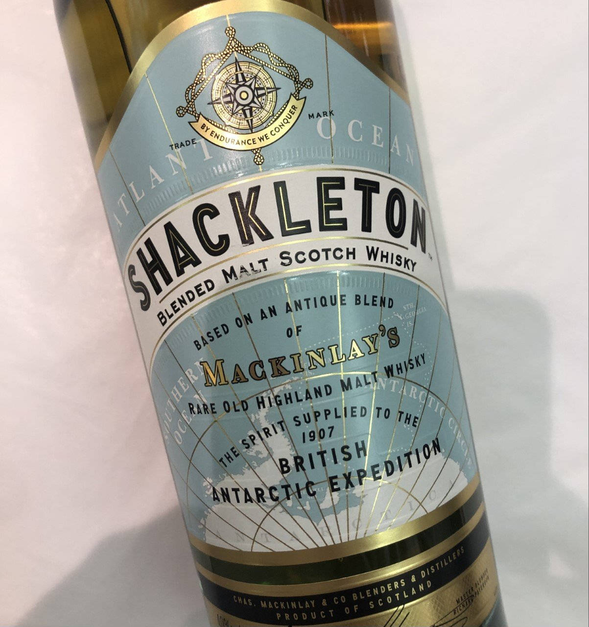 Shackleton Whisky Close-up Shot