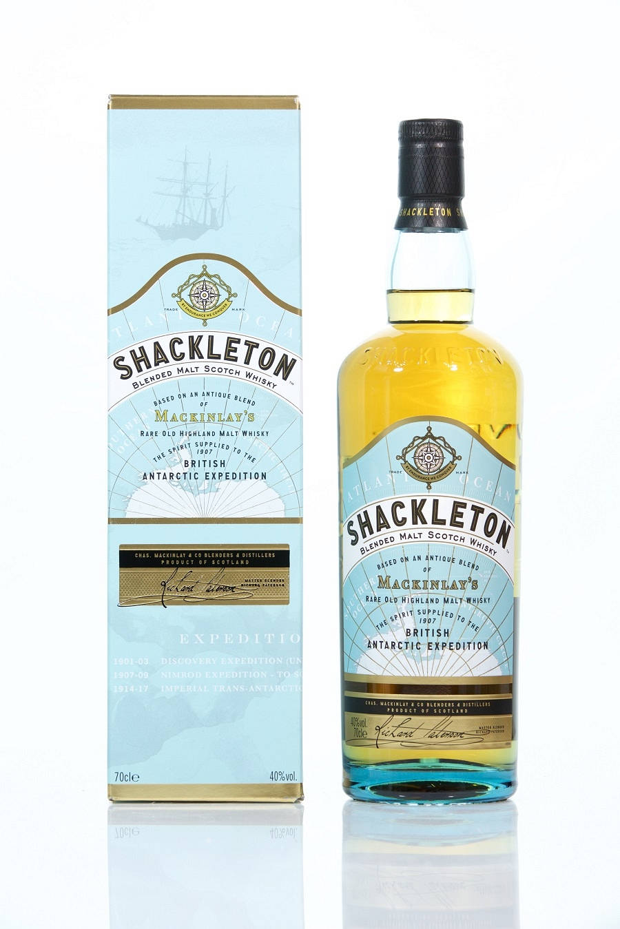 Shackleton Whisky Online Promotional Poster Background