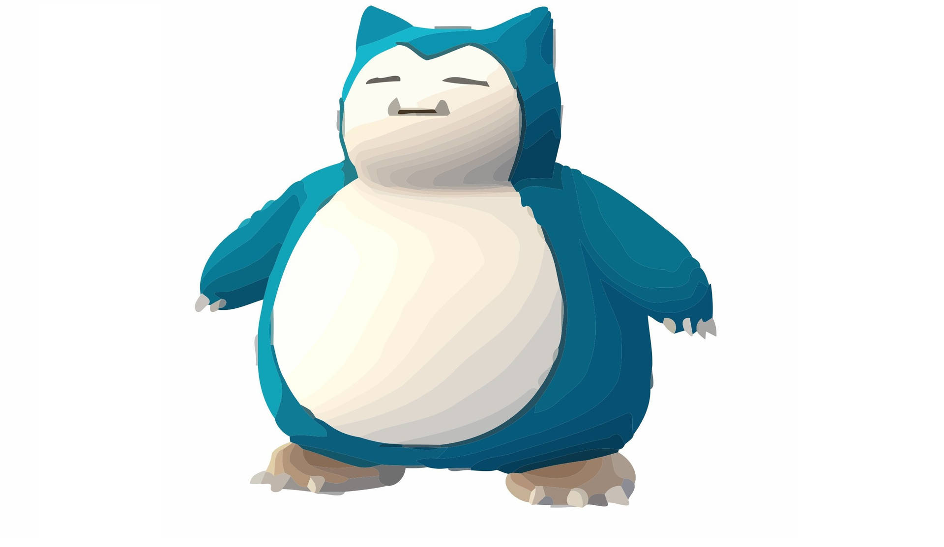 Shaded Vector Snorlax Background