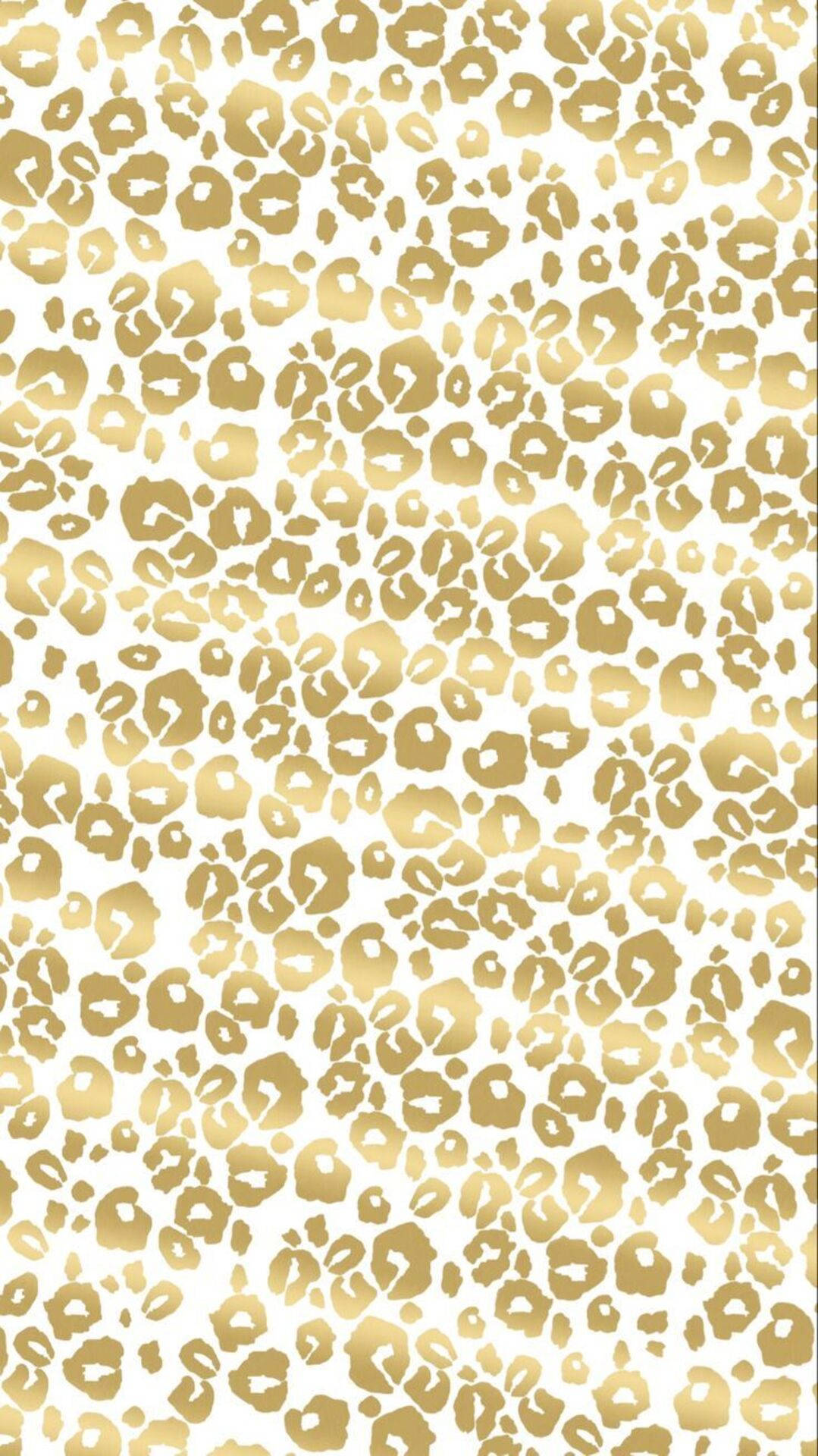 Shades Of Gold Leopard Print Background