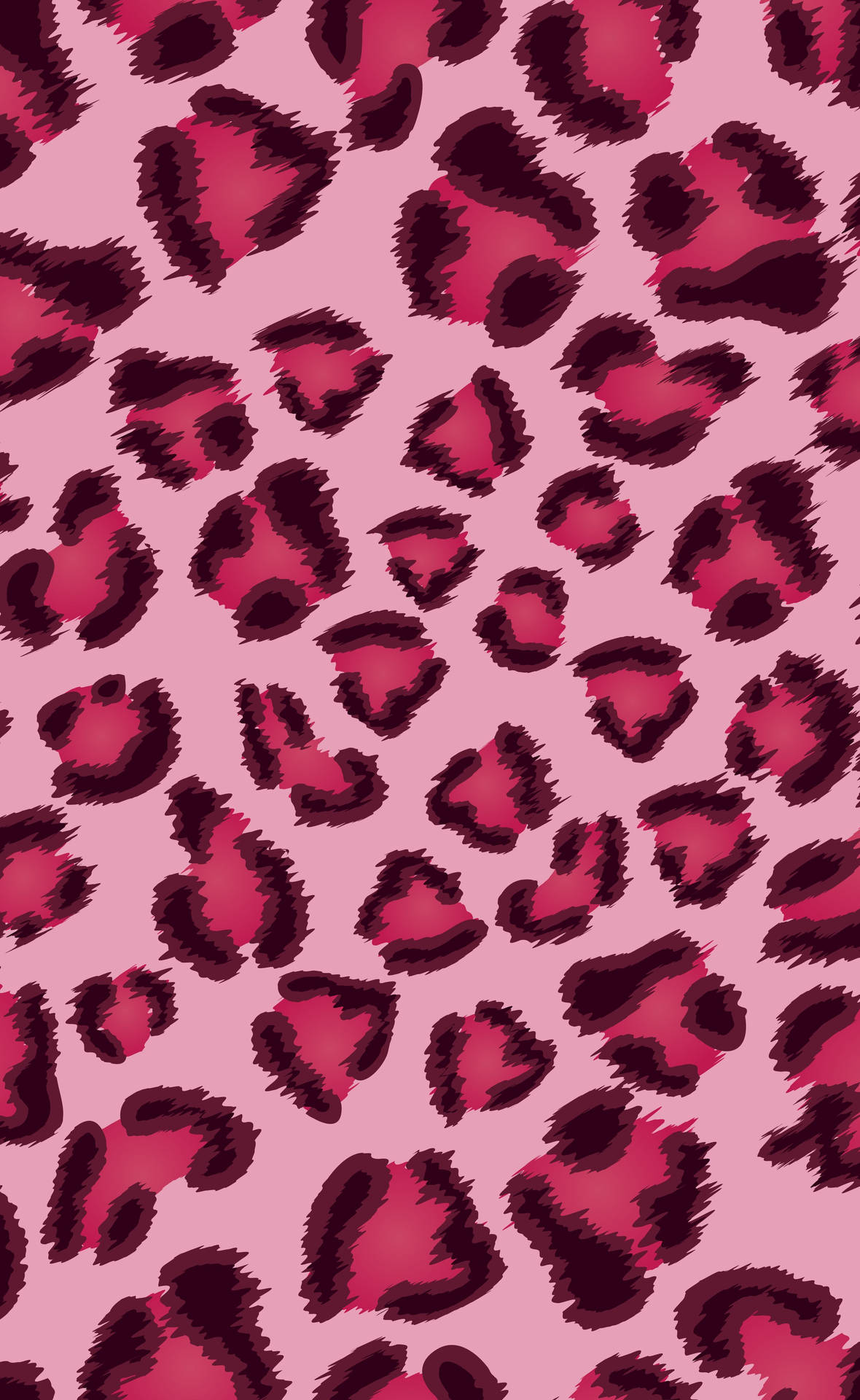 Shades Of Pink Leopard Print Background