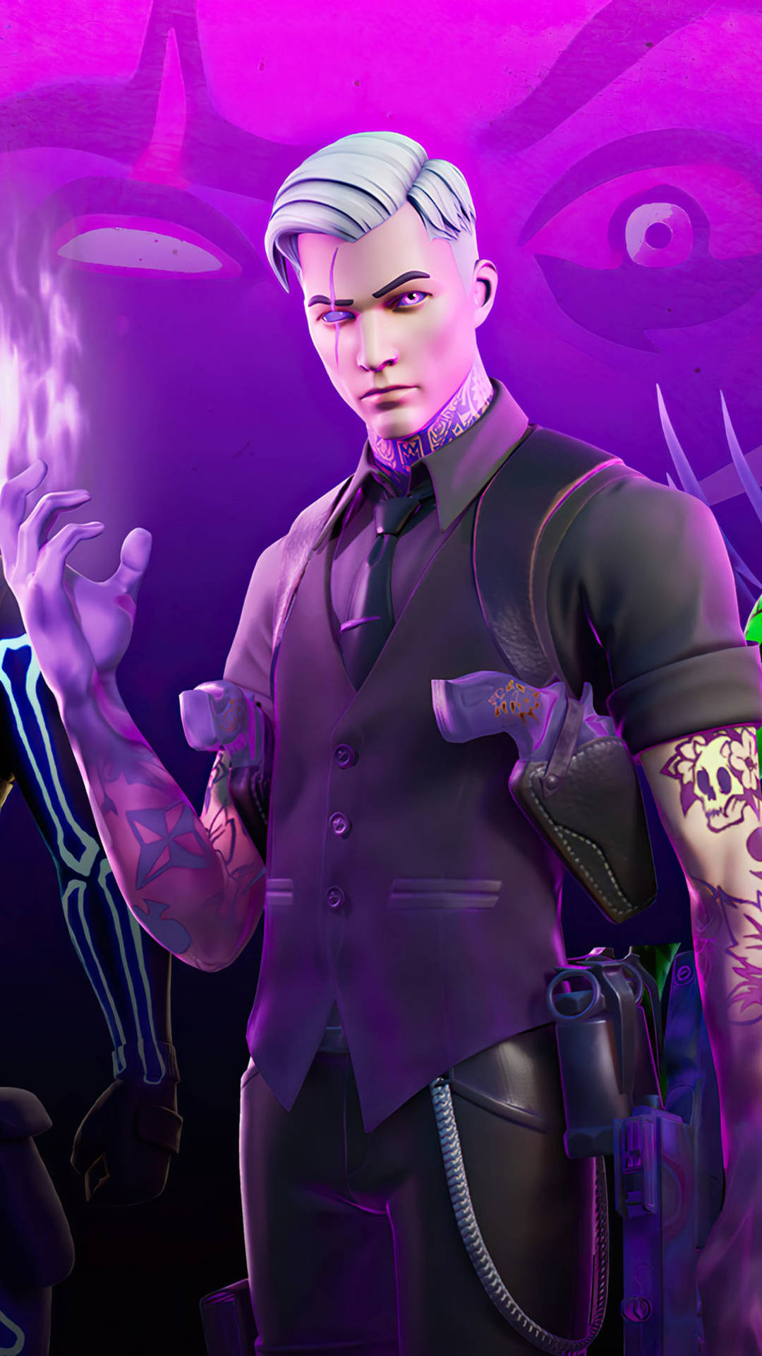 Shadow Midas Fortnite Purple Art Background