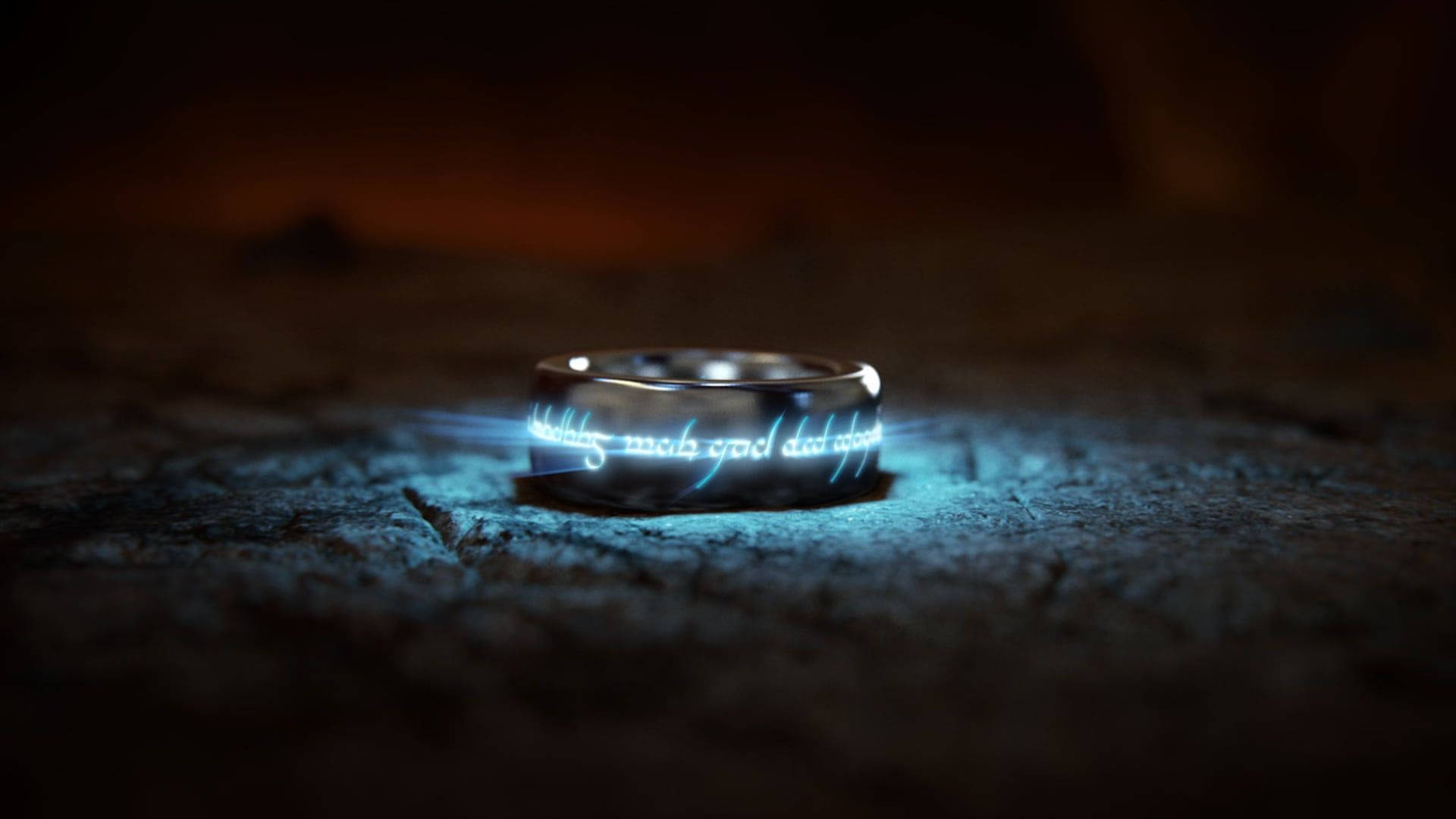 Shadow Of War Glowing Blue Ring Background
