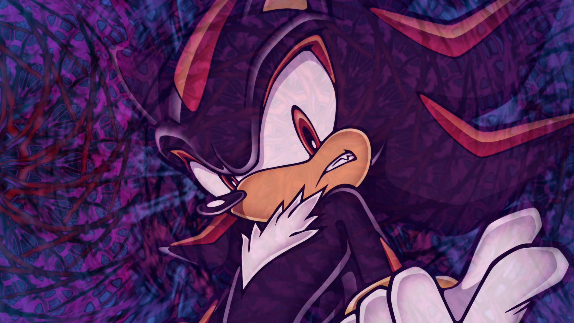 Shadow The Hedgehog Furious Face Background