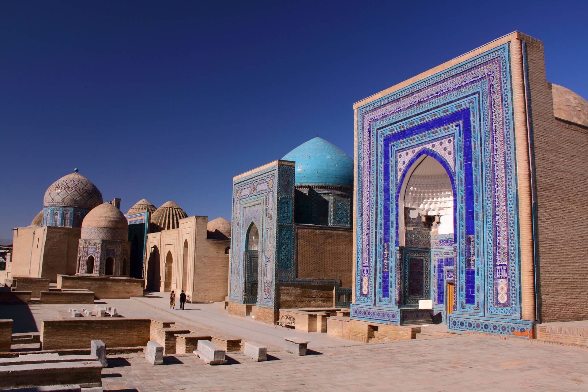 Shah-i-zinda Mausoleum Samarkand Uzbekistan Background