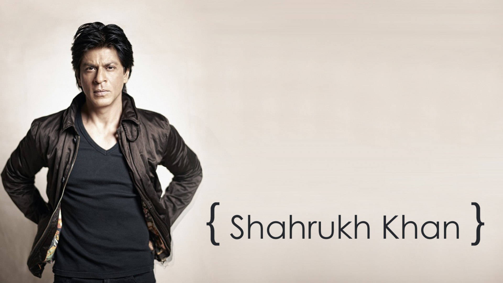 Shah Rukh Khan Brown Jacket Background