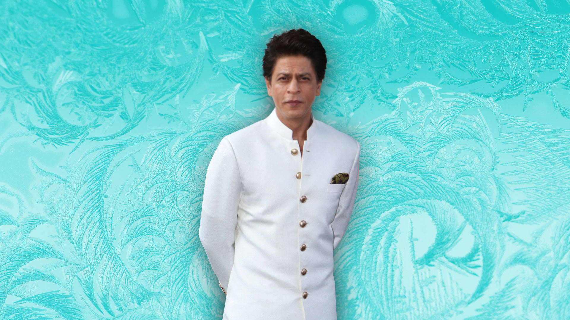 Shah Rukh Khan White Sherwani Background