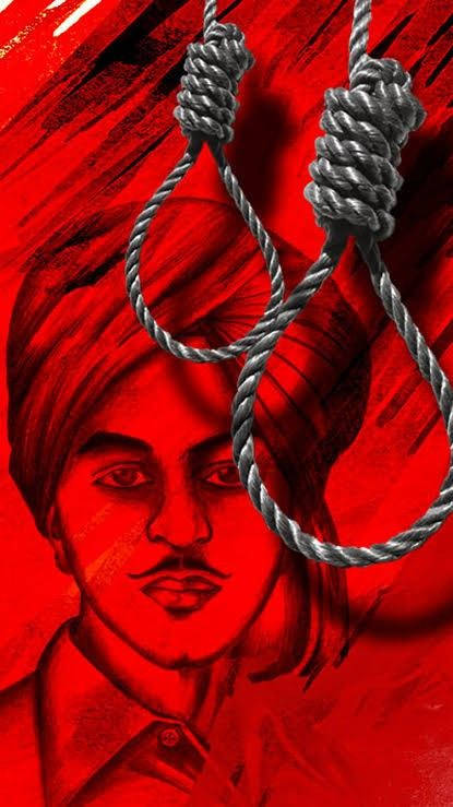 Shaheed Bhagat Singh Admissible Digital Illustration
