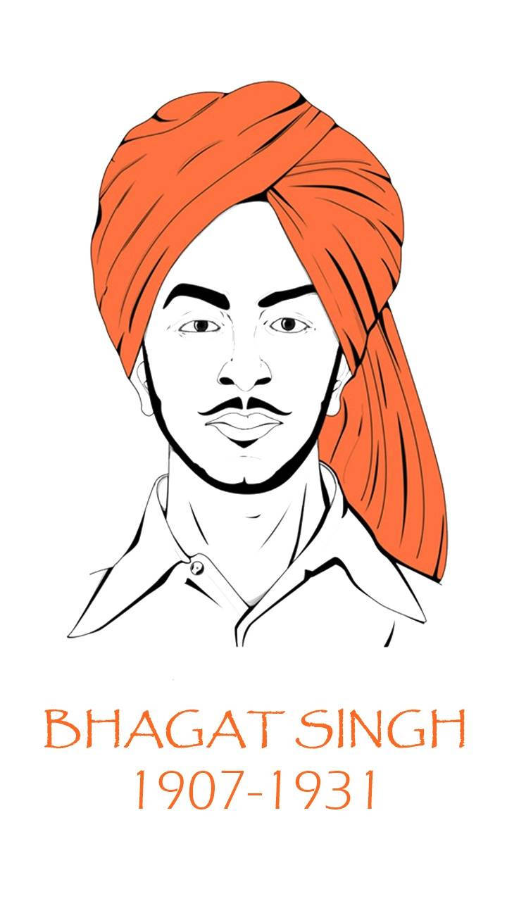 Shaheed Bhagat Singh Pen Art