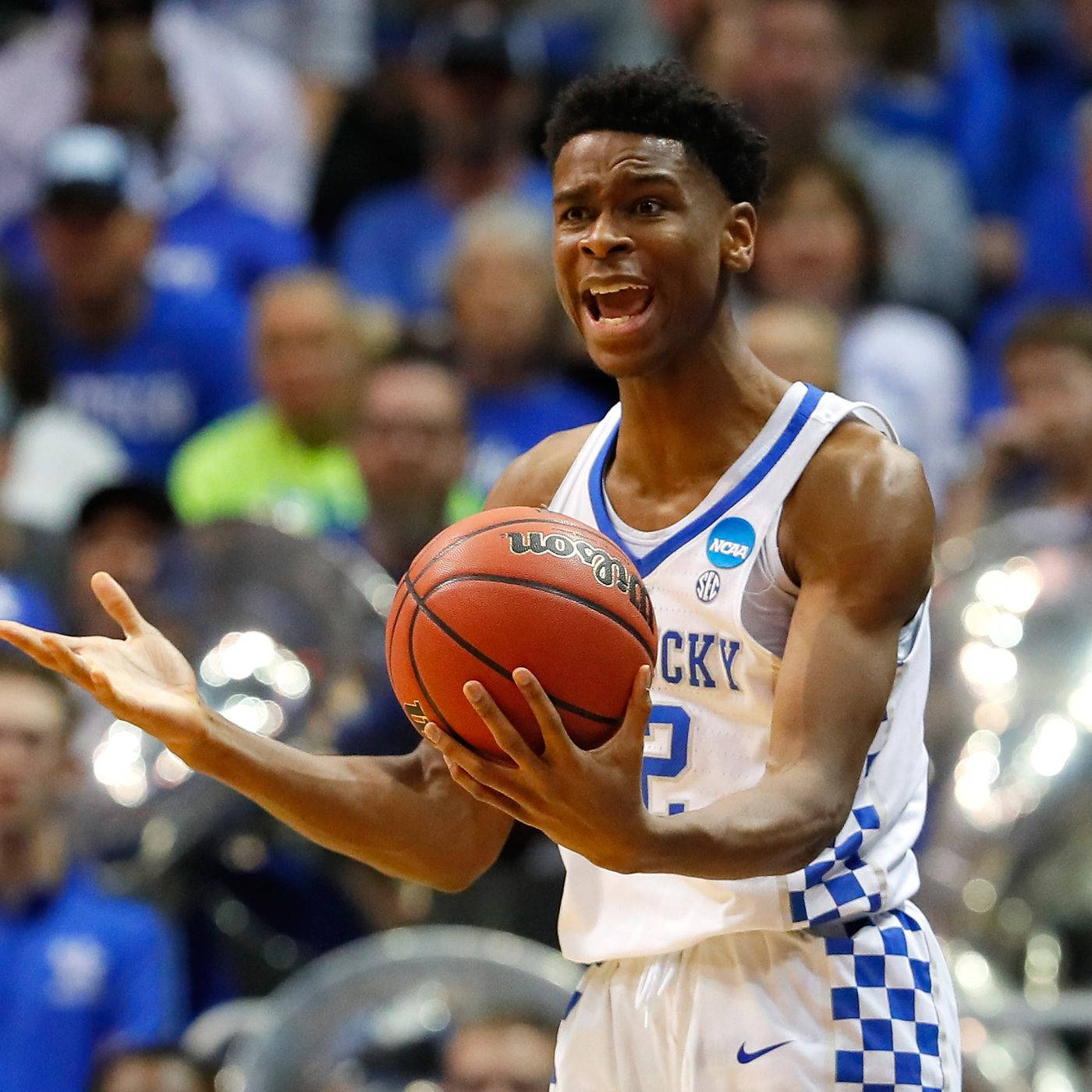 Shai Gilgeous Alexander Call Reaction Kentucky Wildcats Background