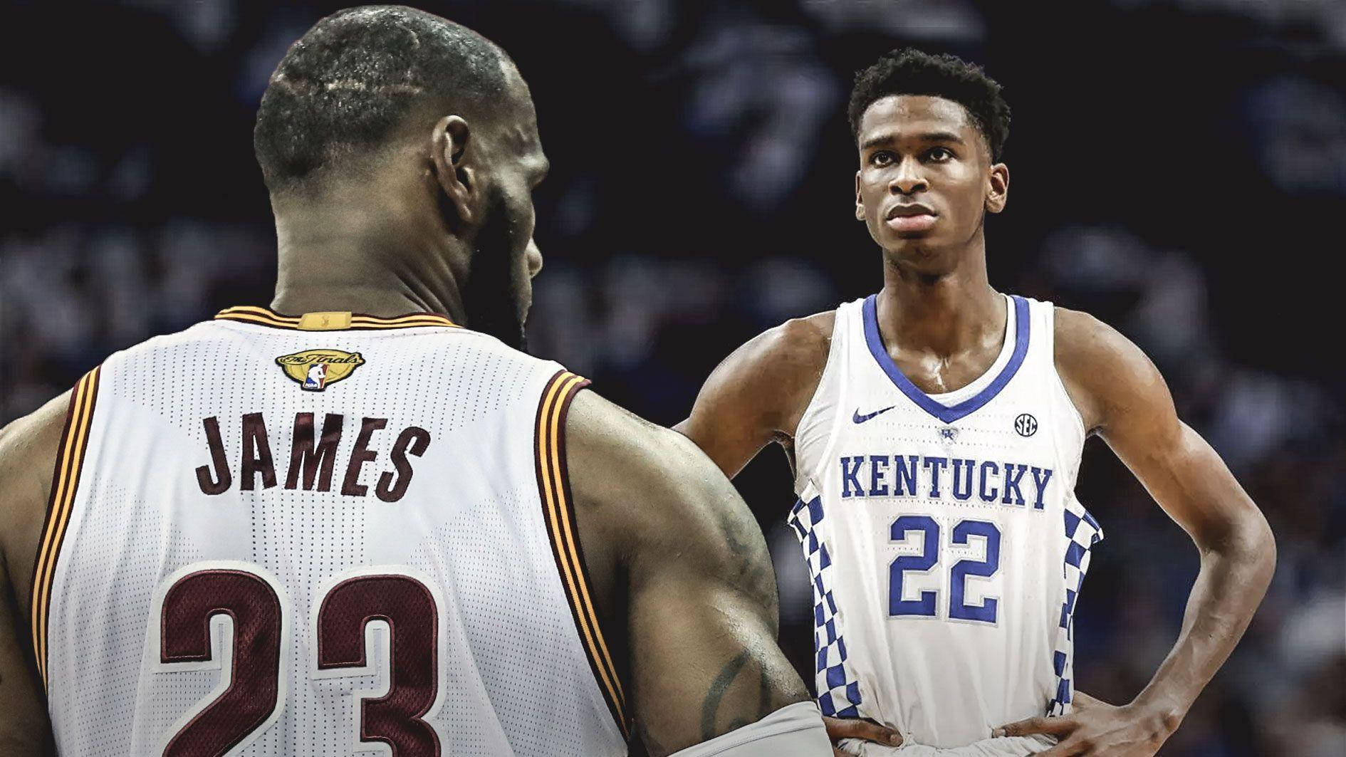 Shai Gilgeous Alexander Lebron James Cavaliers Background