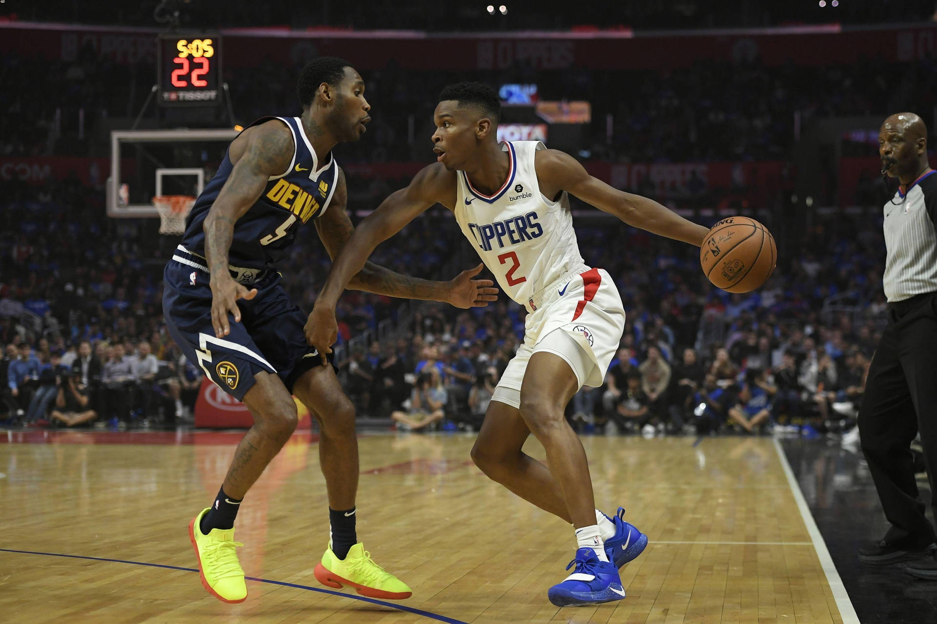 Shai Gilgeous Alexander Point Guard Ball Denver Nuggets Background