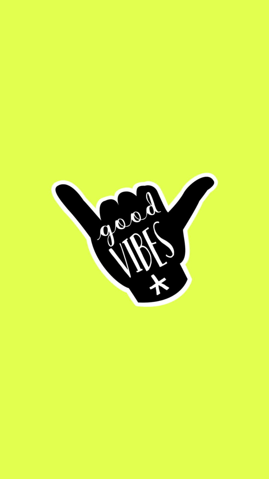 Shaka Hand Sign Good Vibes Iphone Background