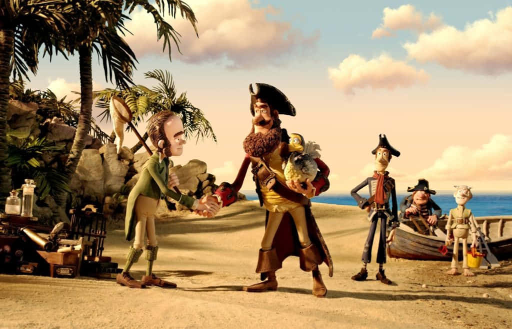 Shaking Hands In The Pirates Band Of Misfits Background