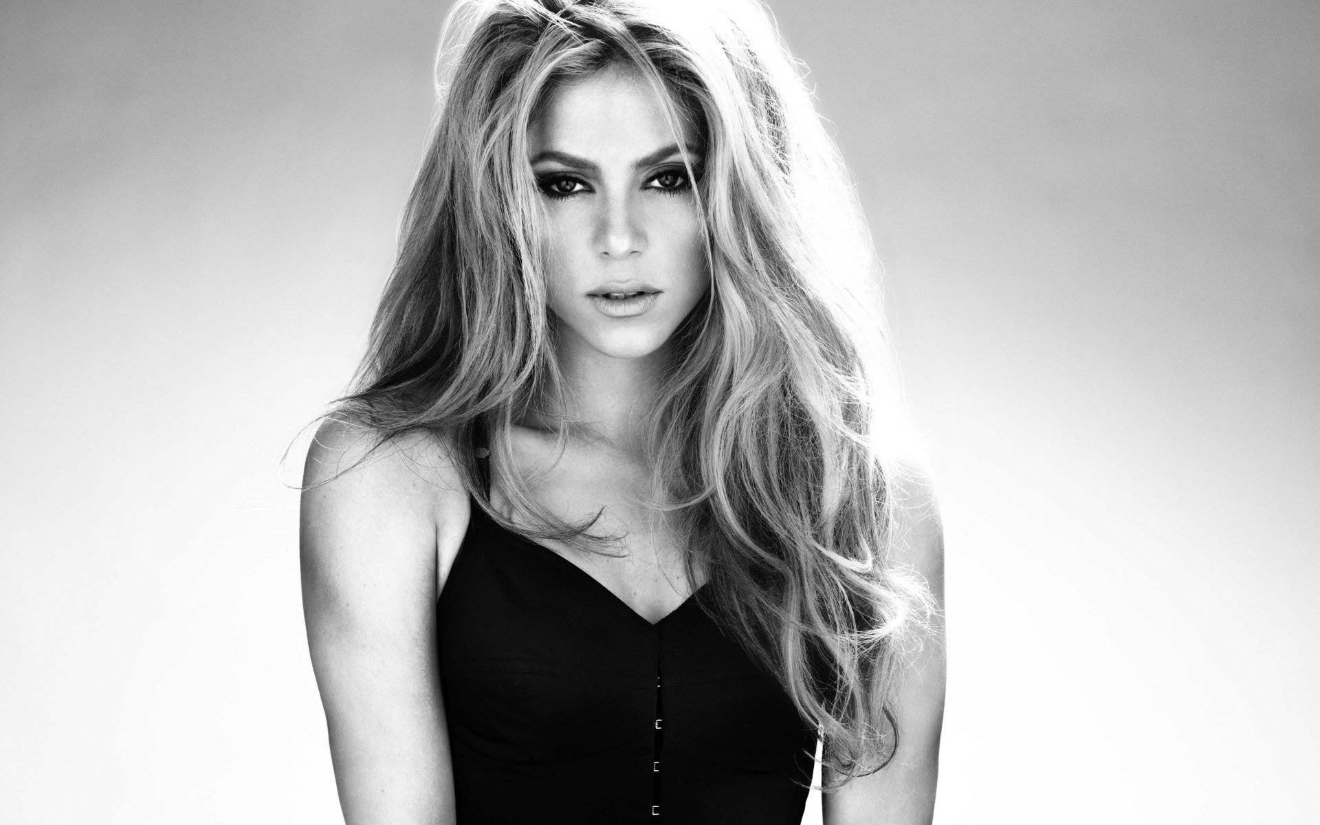 Shakira Black And White Background