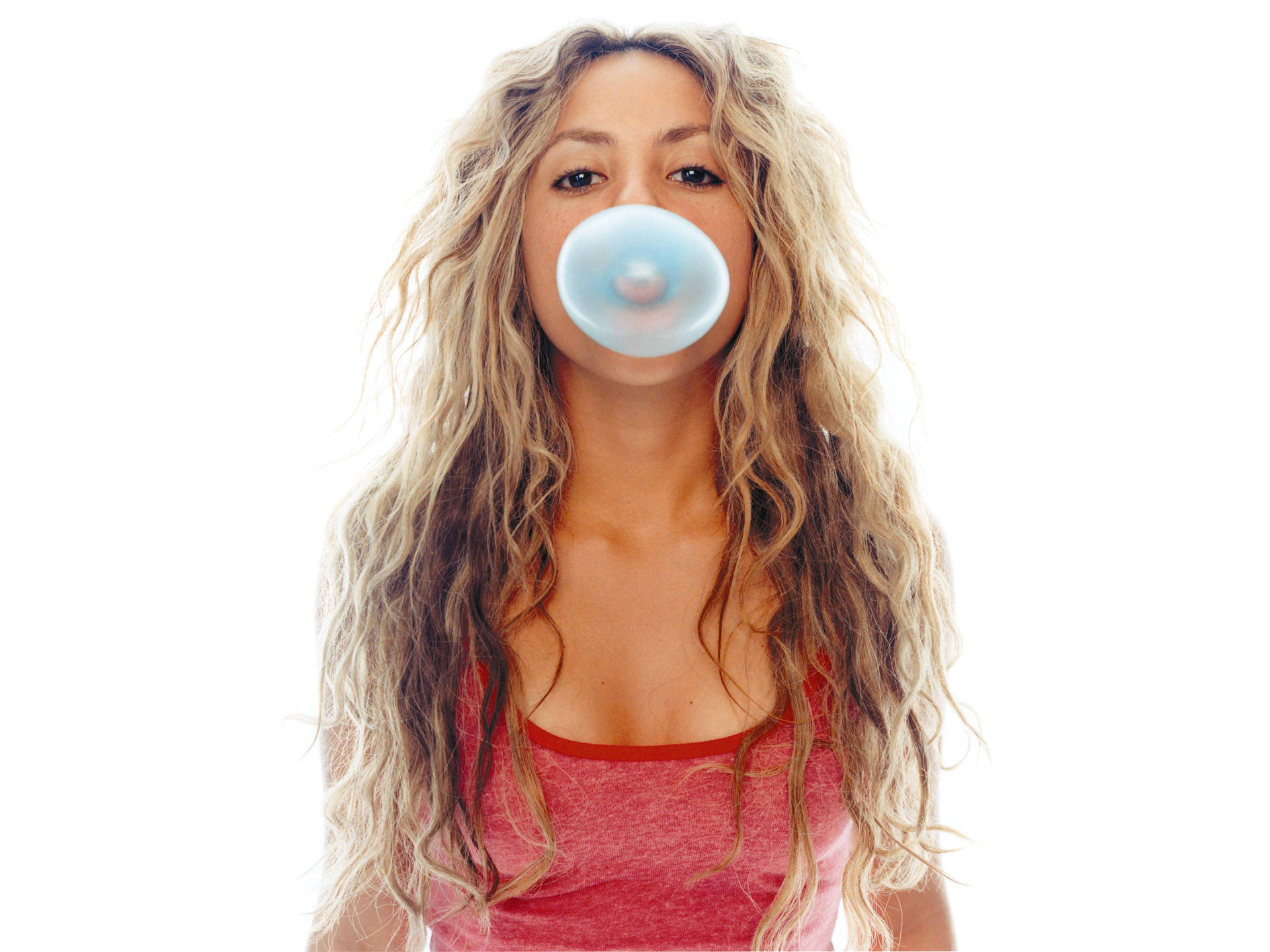 Shakira Bubble Gum Background