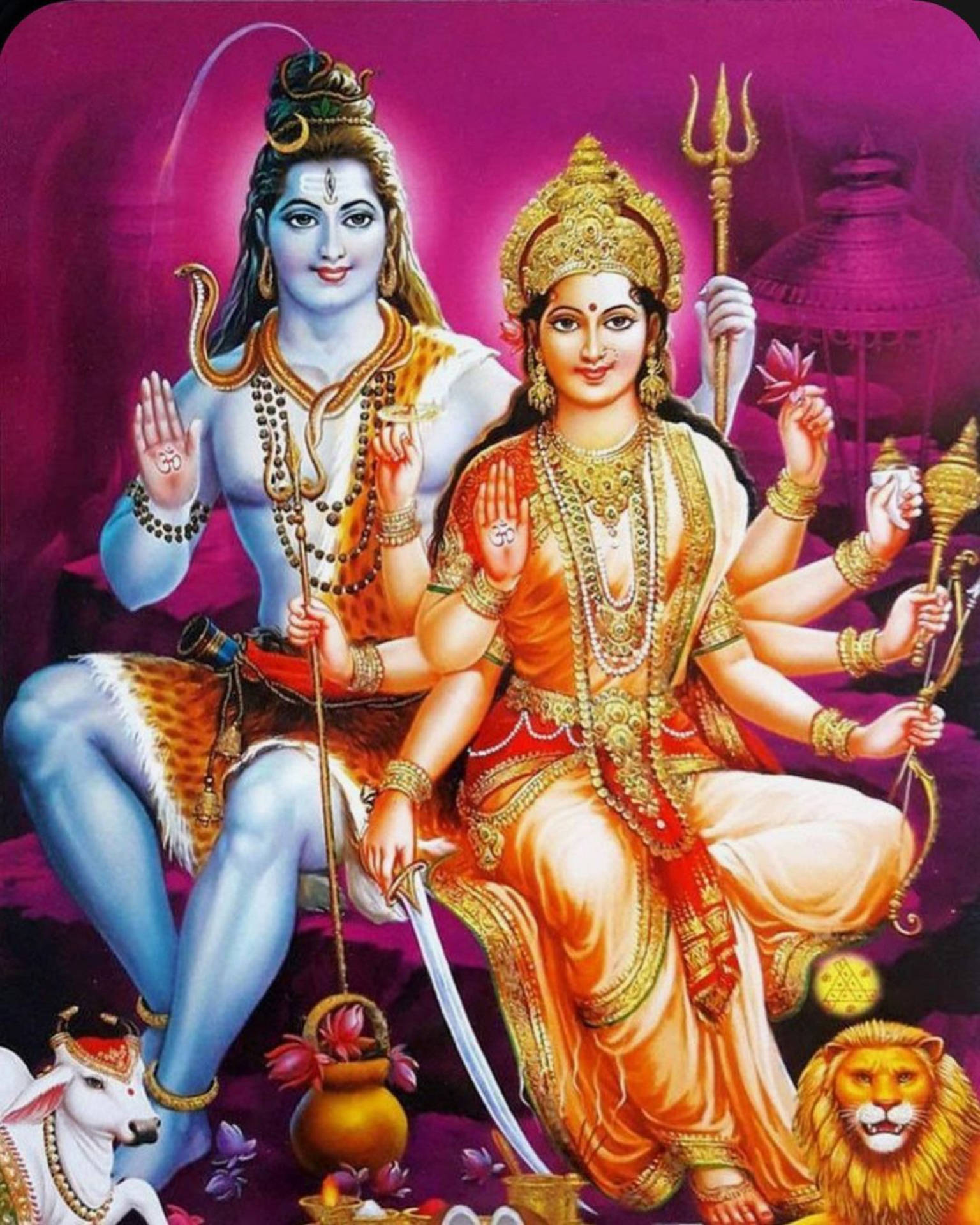 Shakti Hindu Deities Background