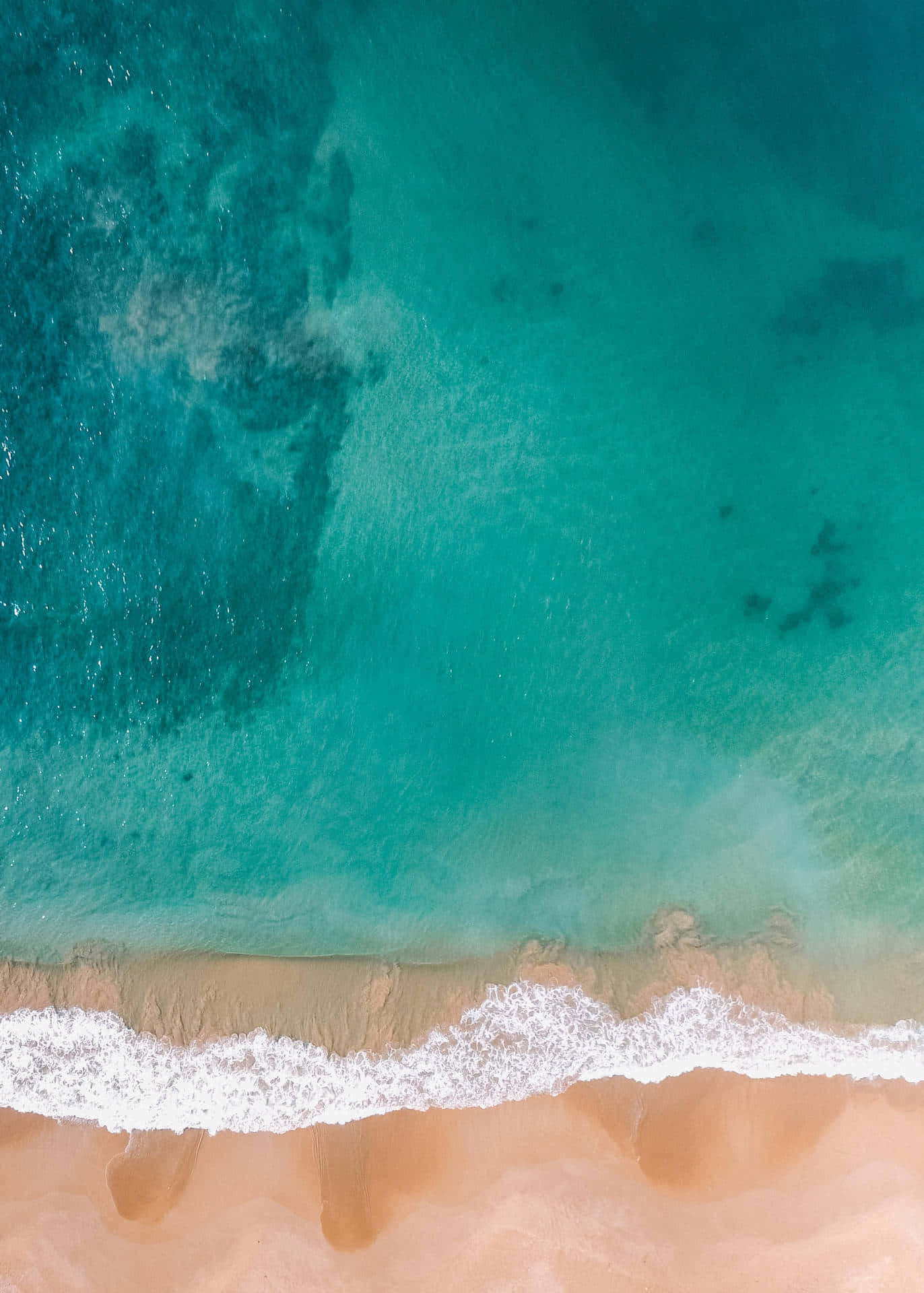 Shallow Beach Top View