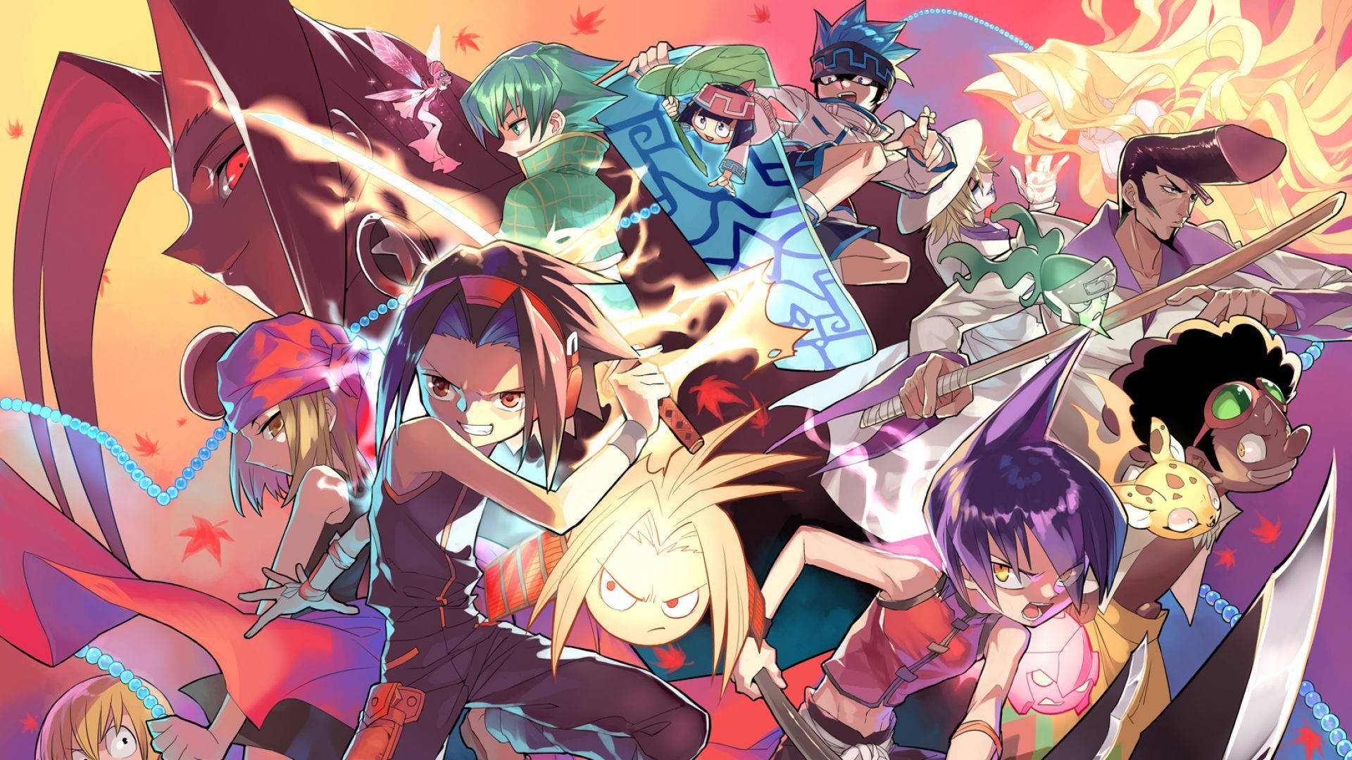 Shaman King Shōnen Anime Cover Background