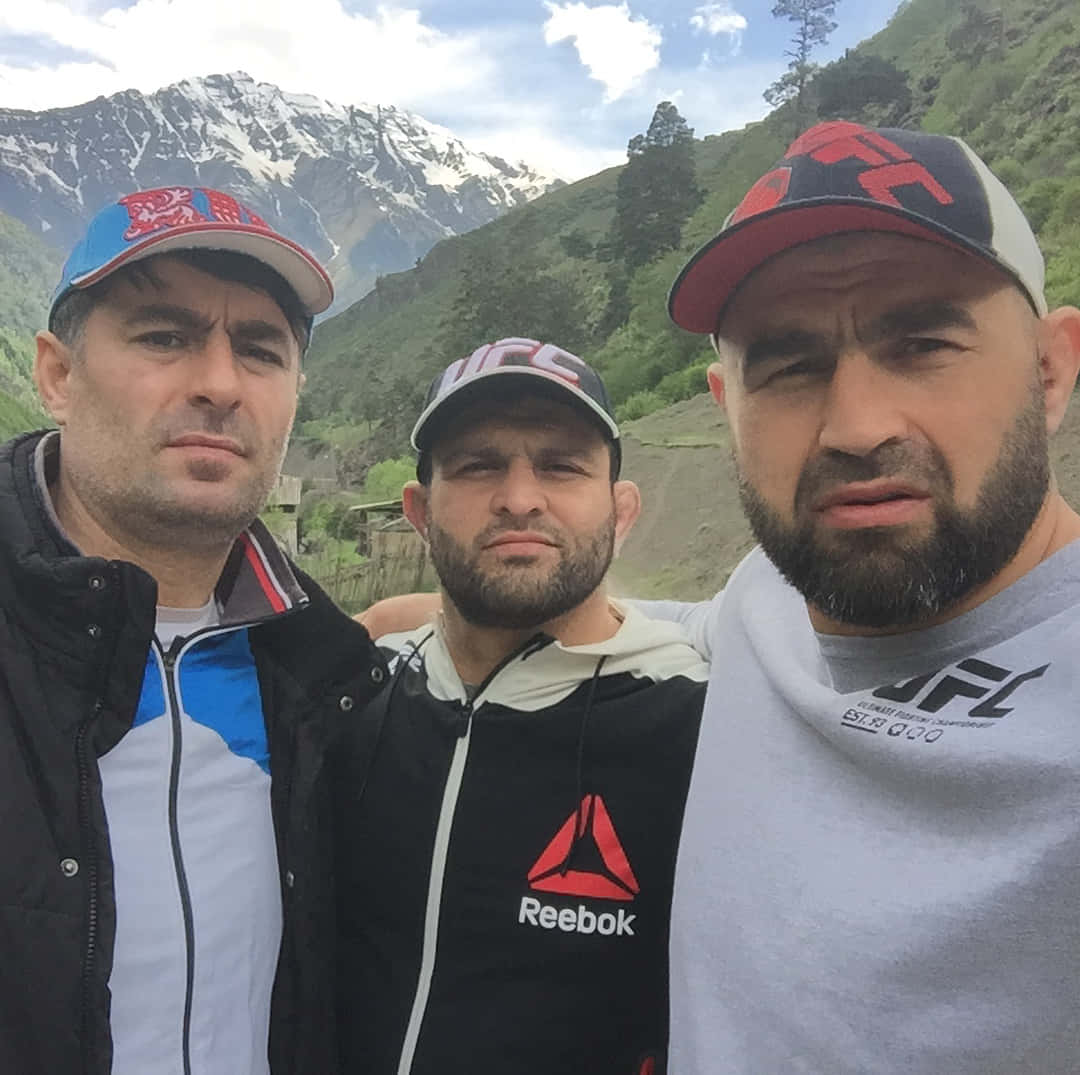 Shamil Abdurakhimov And Friends Wearing Caps