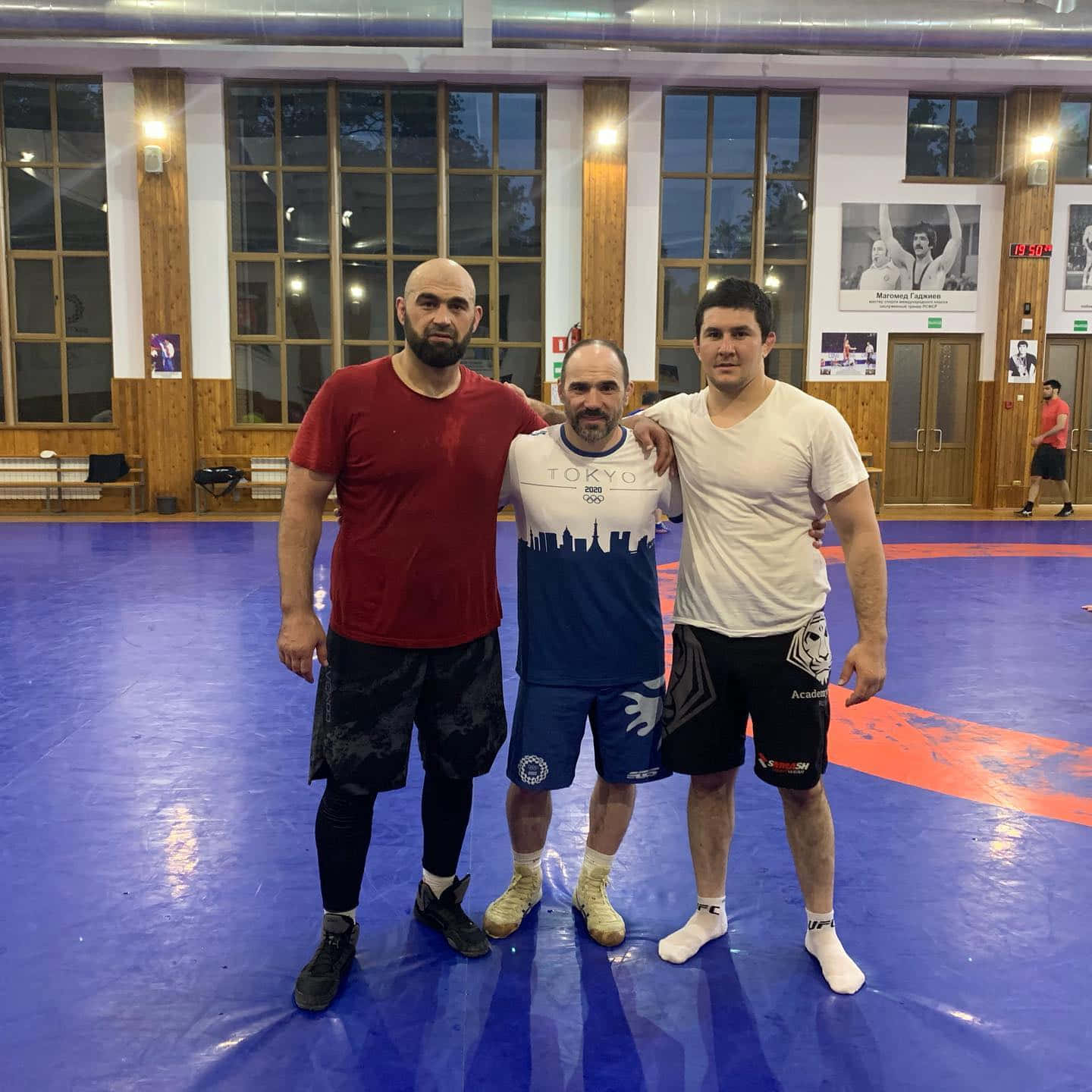 Shamil Abdurakhimov With Friend And Coach