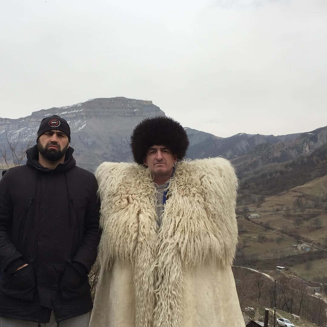 Shamil Abdurakhimov With Friend At A Mountain