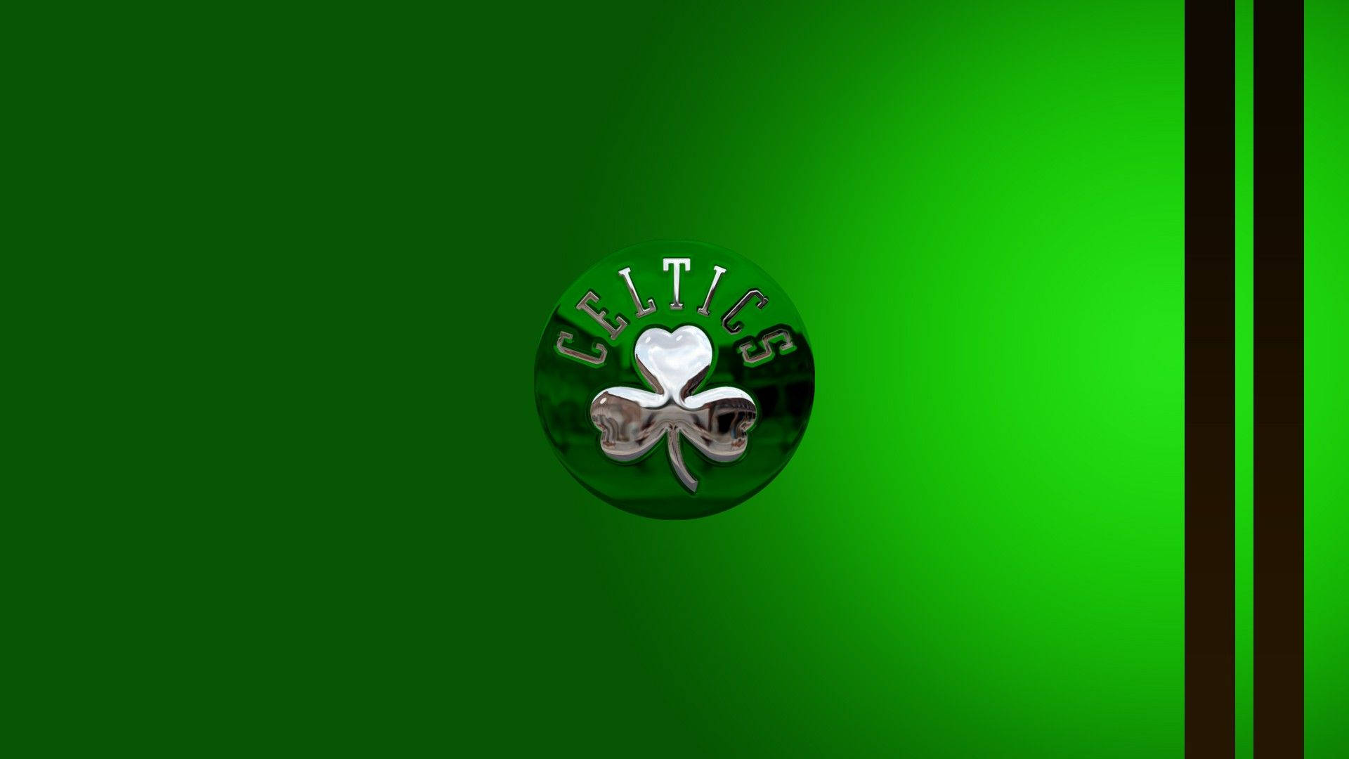 Shamrock Boston Celtics In Green Background