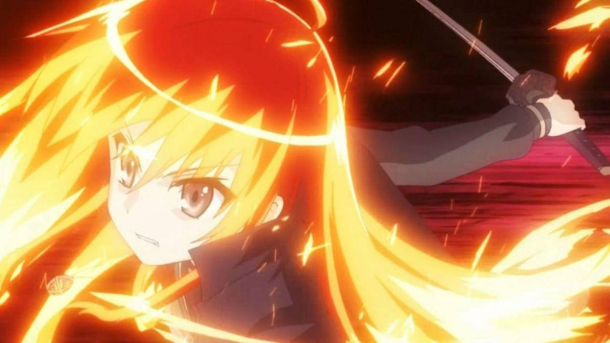 Shana Golden Fire Anime Background