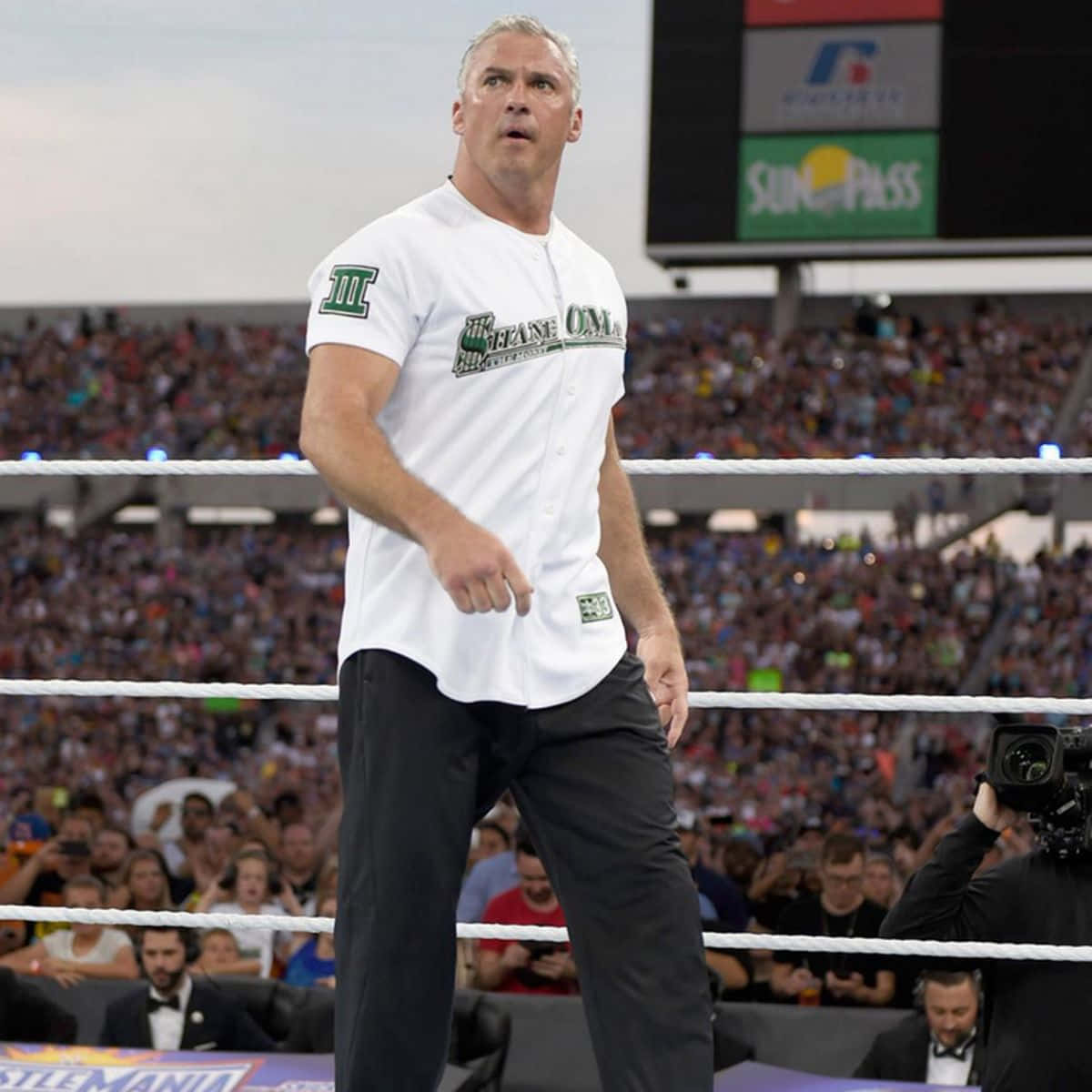 Shane Mcmahon Wwe Wrestler In The Ring Background